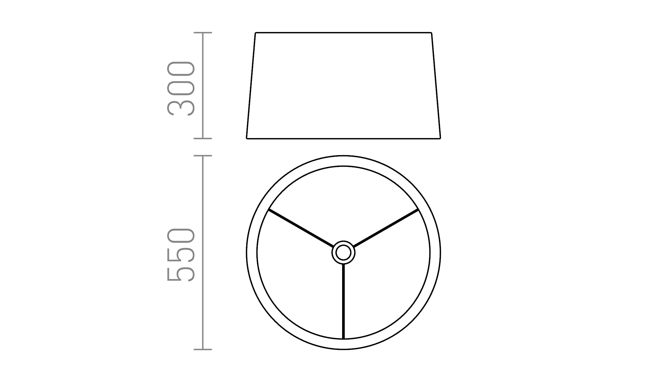 ASPRO 55/30 abajur - Product sketch