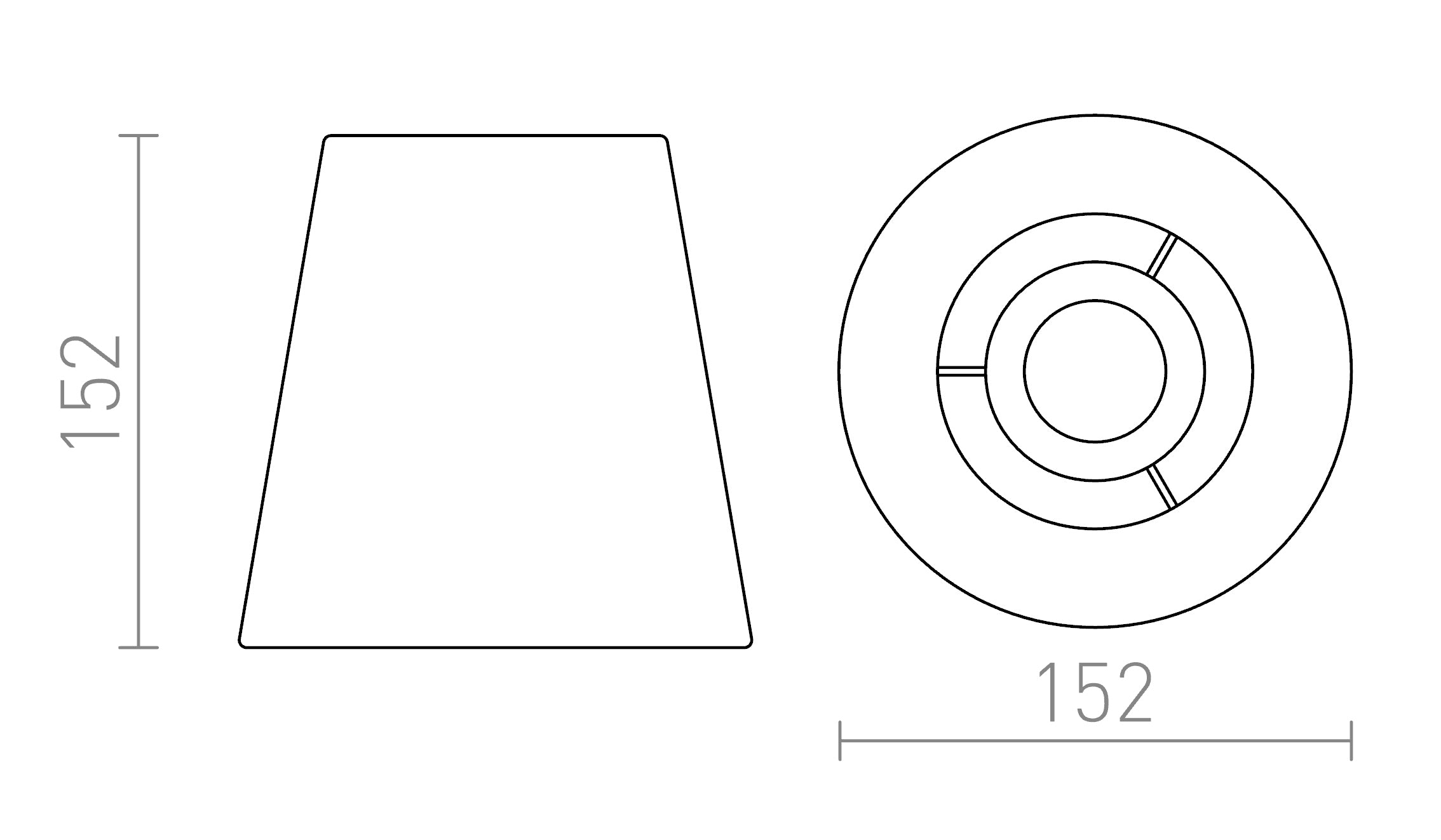CONNY 15/15 skärm - Product sketch