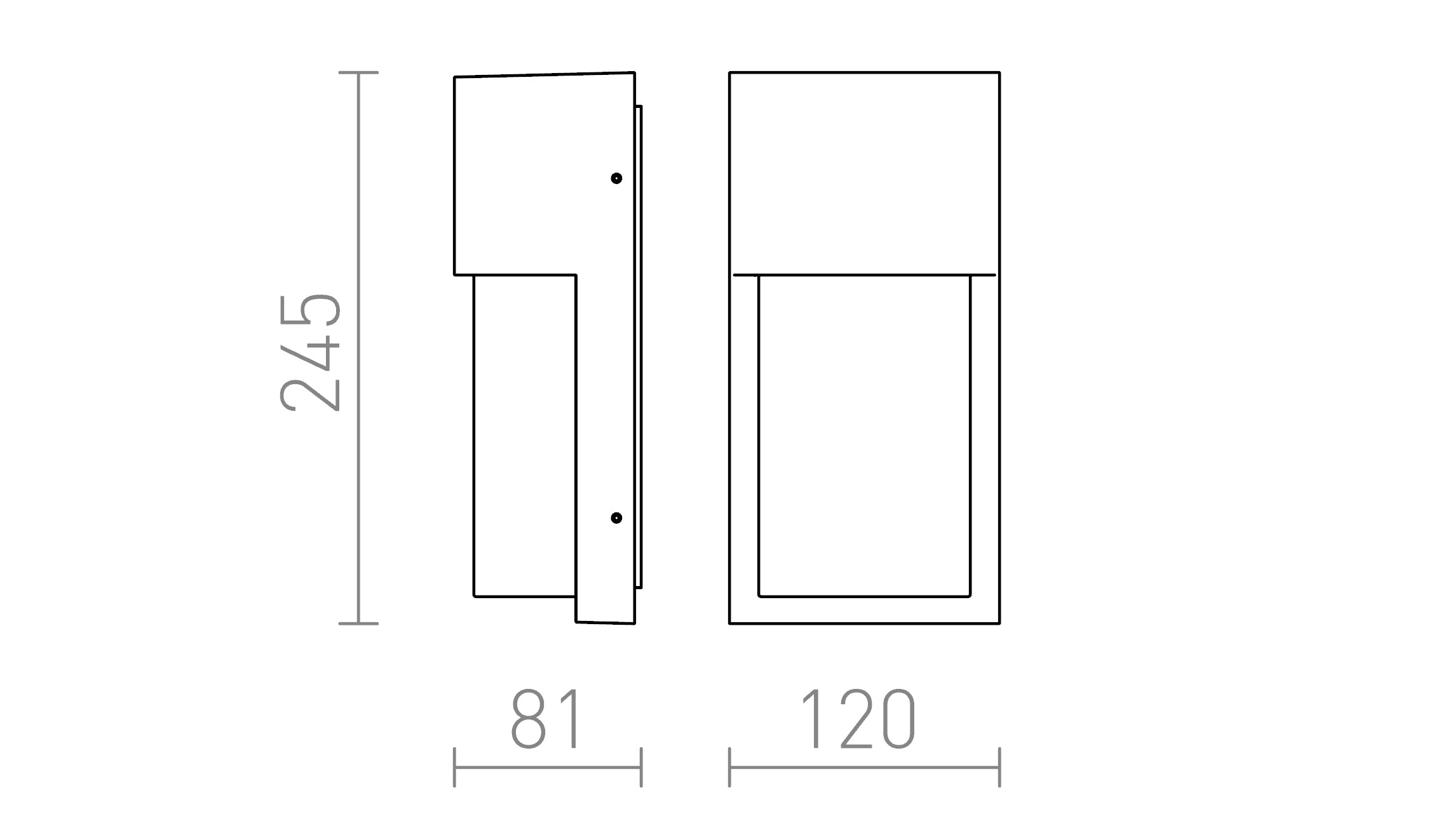 CHICAGO стенна лампа - Product sketch