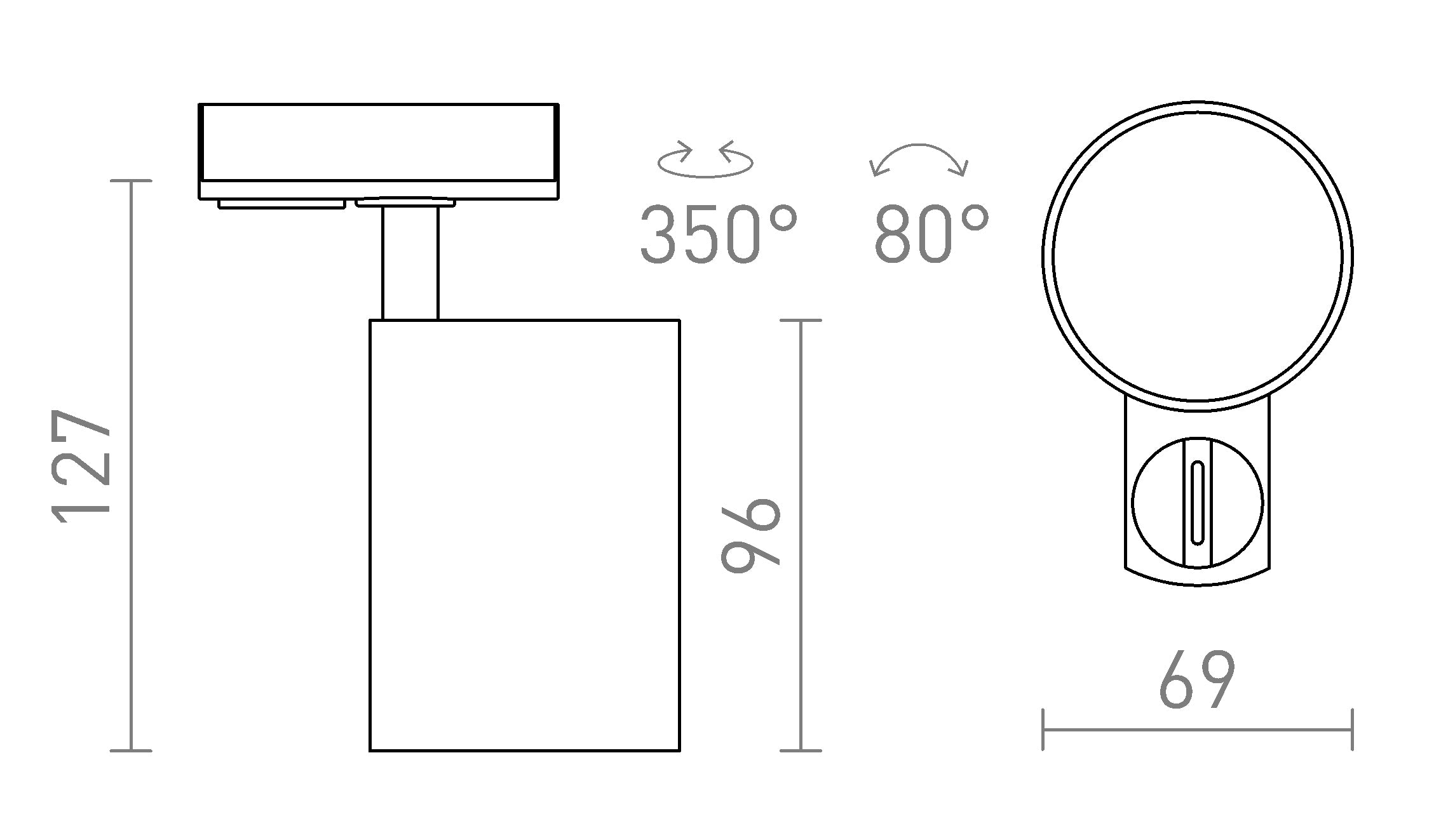 CONNOR за монофазна шина - Product sketch
