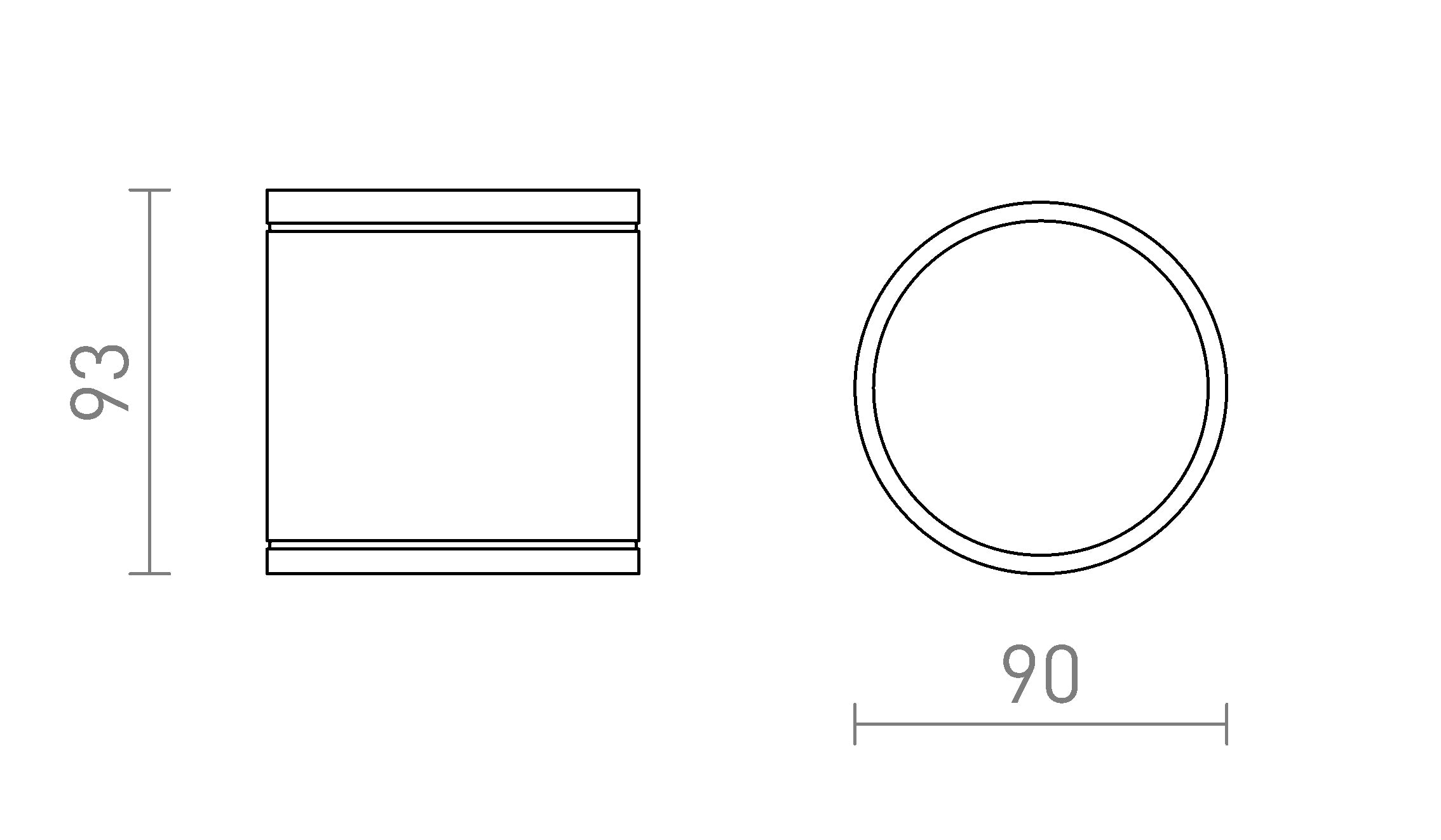 LIZZI de tavan lampă - Product sketch
