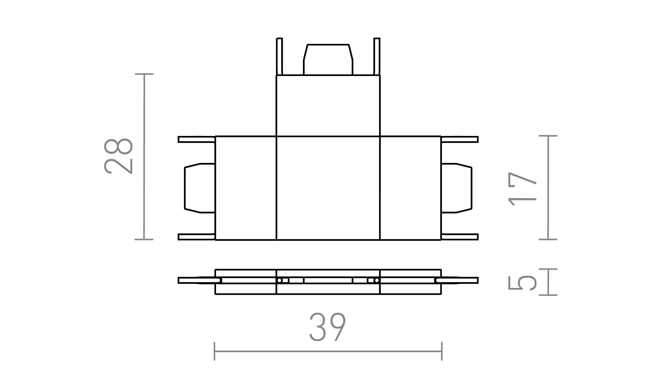 VEGA T конектор - Product sketch