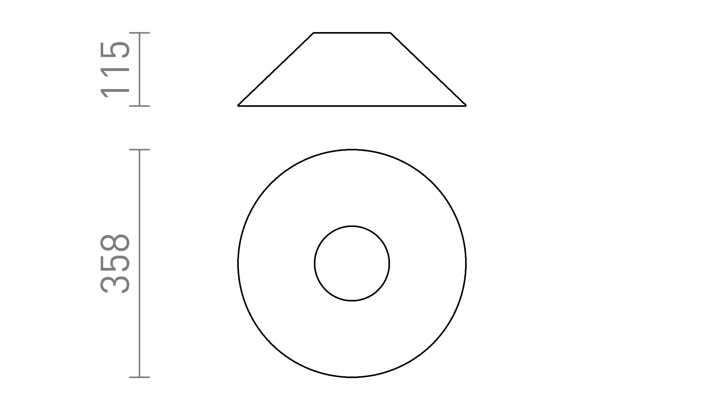 SFERA 36/12 αμπαζούρ - Product sketch