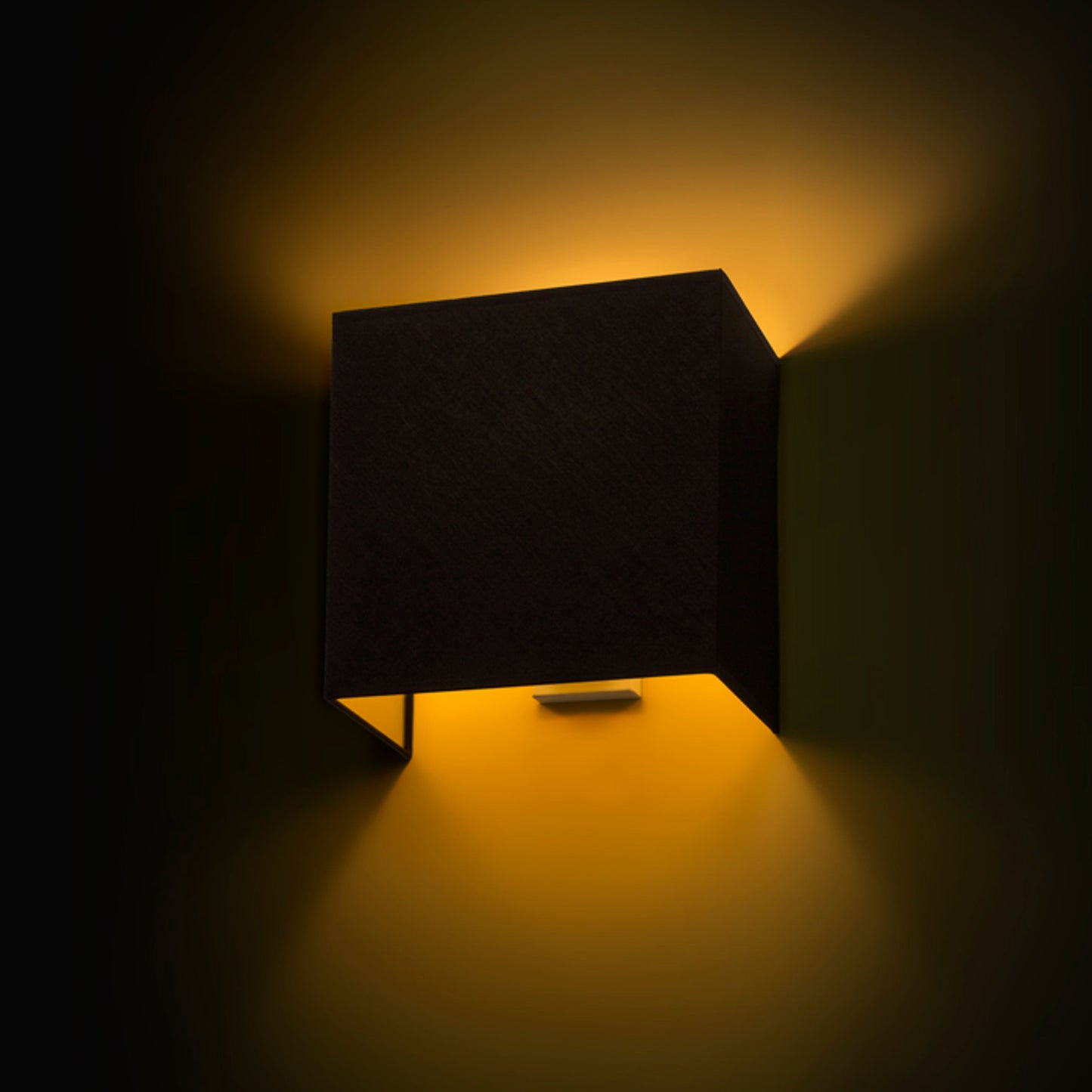 RENDL wall lamp LOPE W 25/14 wall Polycotton black/golden foil 230V LED E27 15W R11365 6