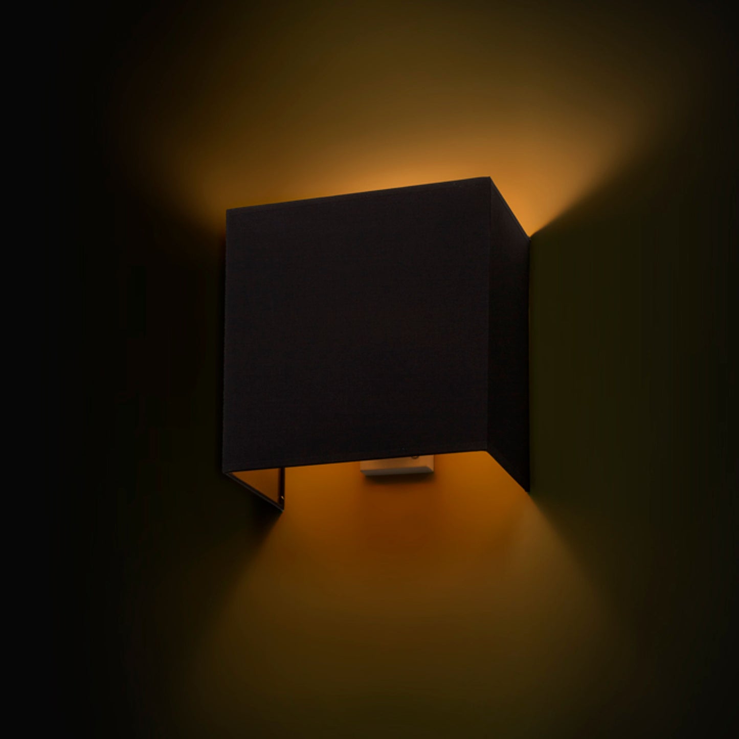 RENDL wall lamp LOPE W 25/14 wall Polycotton black/copper foil 230V LED E27 15W R11377 5