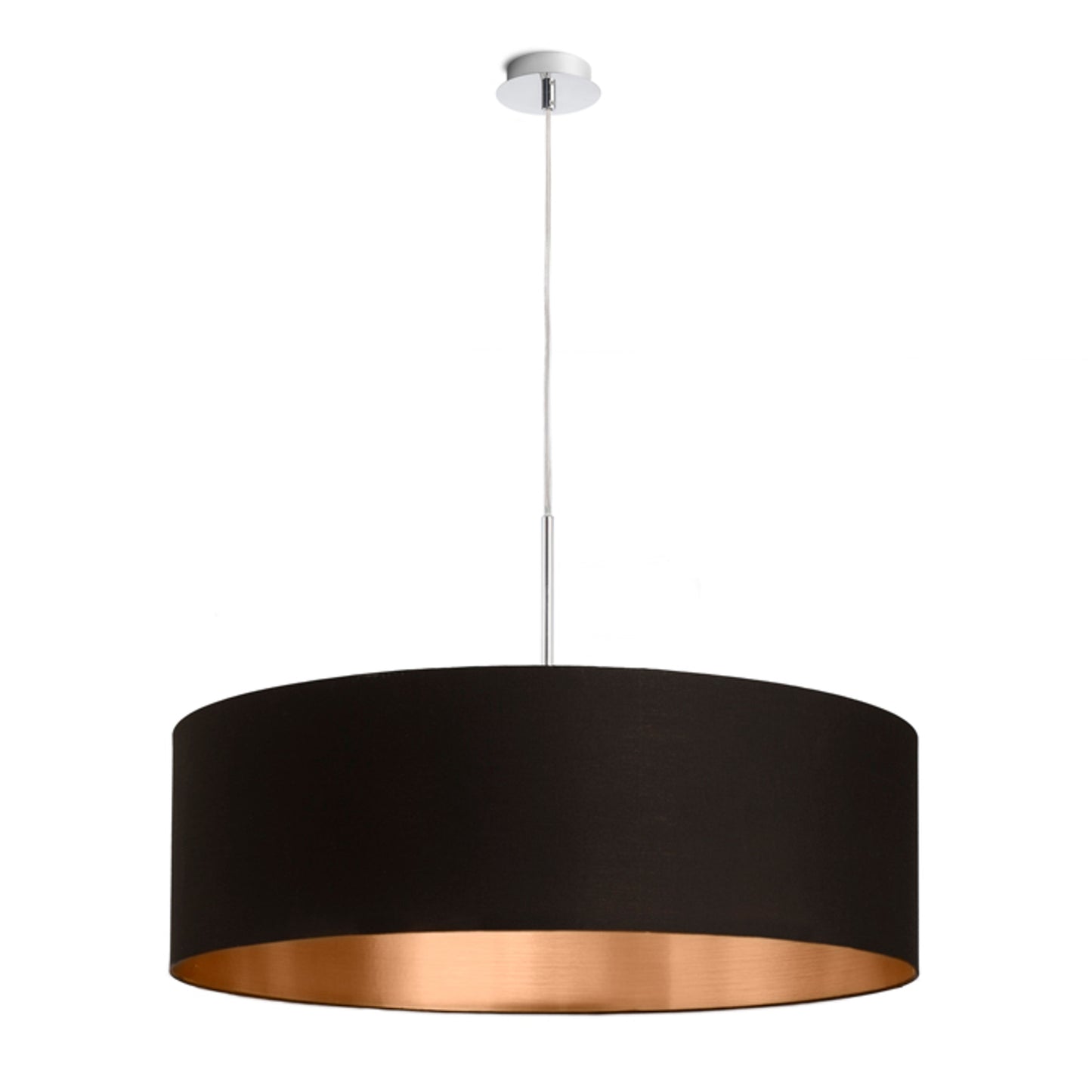 RENDL shades, shade bases, pendent sets RON 60/19 shade Polycotton black/copper foil max. 23W R11479 7