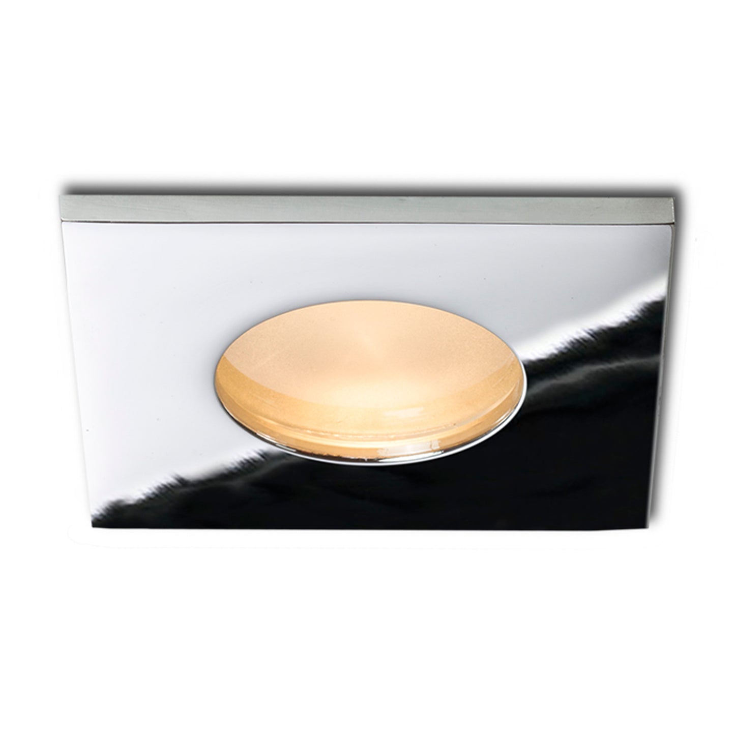 RENDL recessed light SPLASH SQ recessed chrome 230V LED GU10 8W IP65 R11735 7
