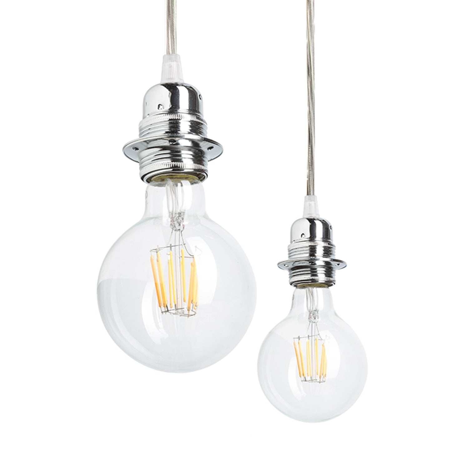 RENDL shades, shade bases, pendent sets KOMBIX 6 pendant set CHB+TC+CHF 230V LED E27 6x15W R11789 2