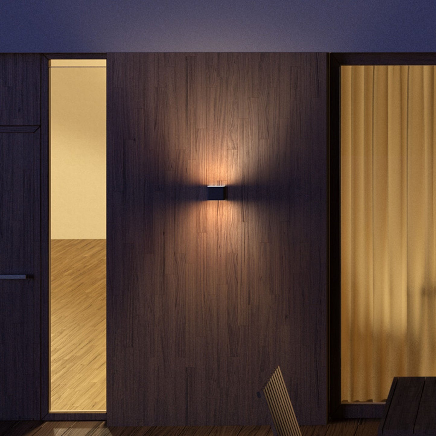 RENDL outdoor lamp CHOIX 114 wall anthracite grey 230V LED 2x3W IP54 3000K R12012 5