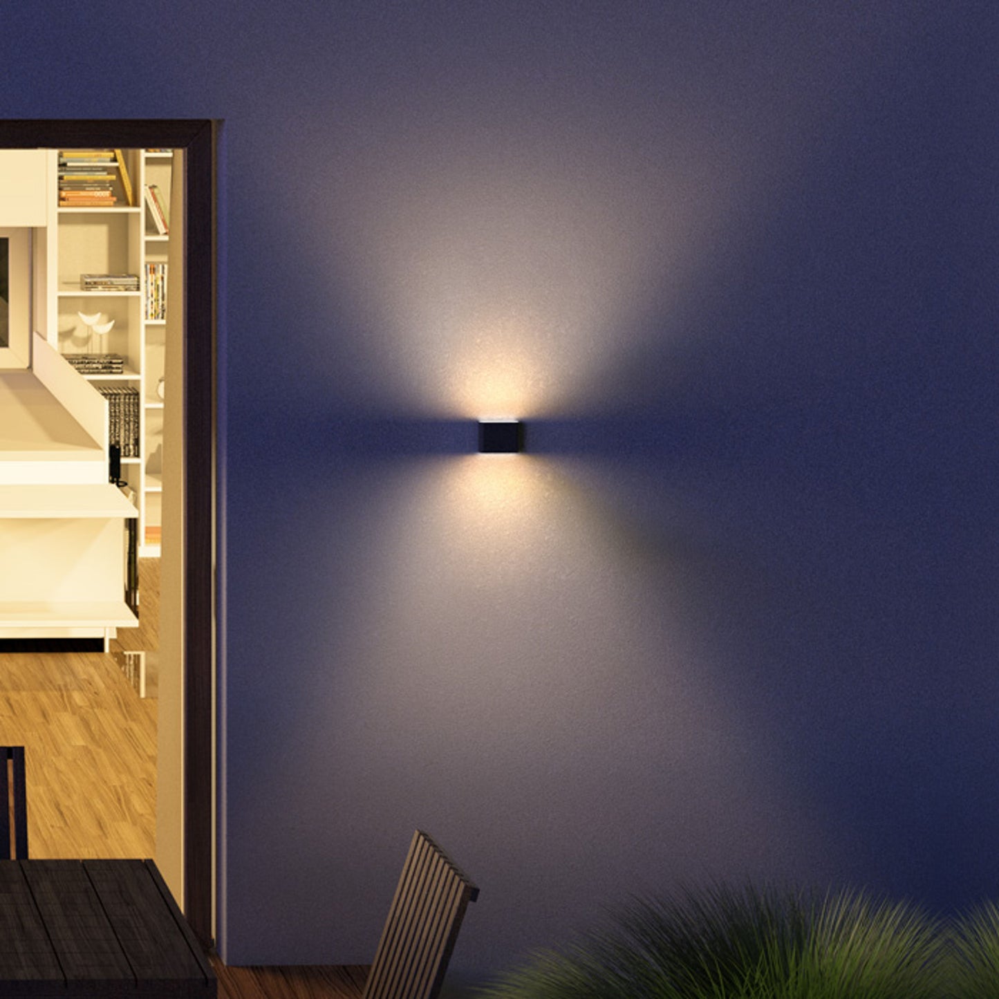 RENDL outdoor lamp CHOIX 114 wall anthracite grey 230V LED 2x3W IP54 3000K R12012 8