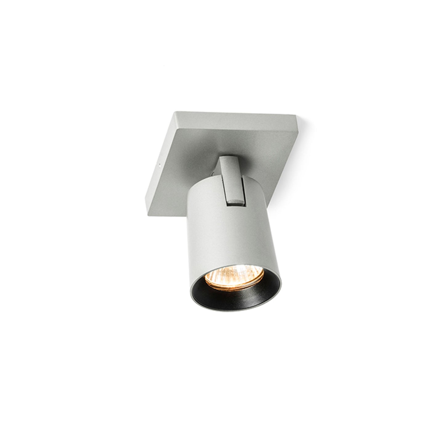 RENDL spotlight KENNY I surface mounted brushed aluminum/black 230V LED GU10 8W R12913 2