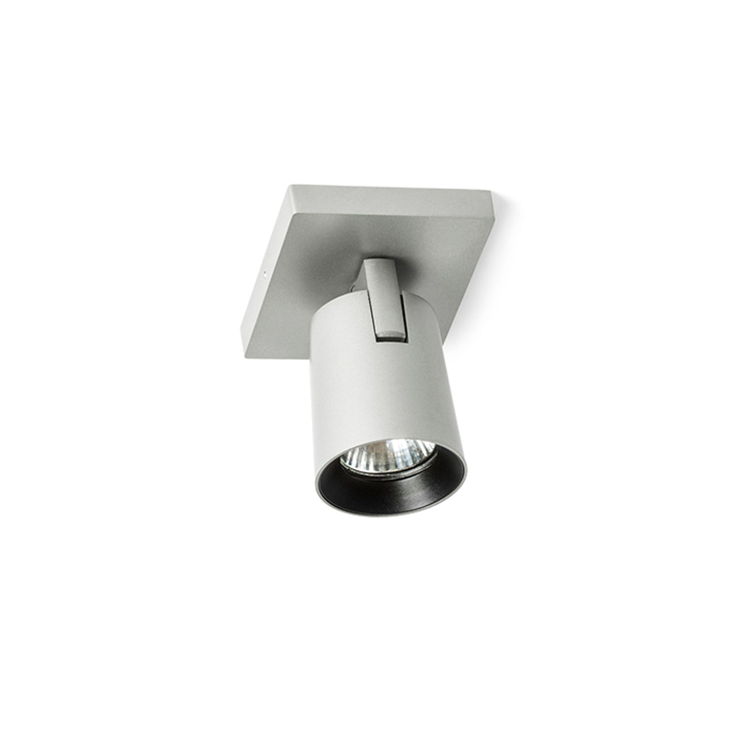 RENDL spotlight KENNY I surface mounted brushed aluminum/black 230V LED GU10 8W R12913 5