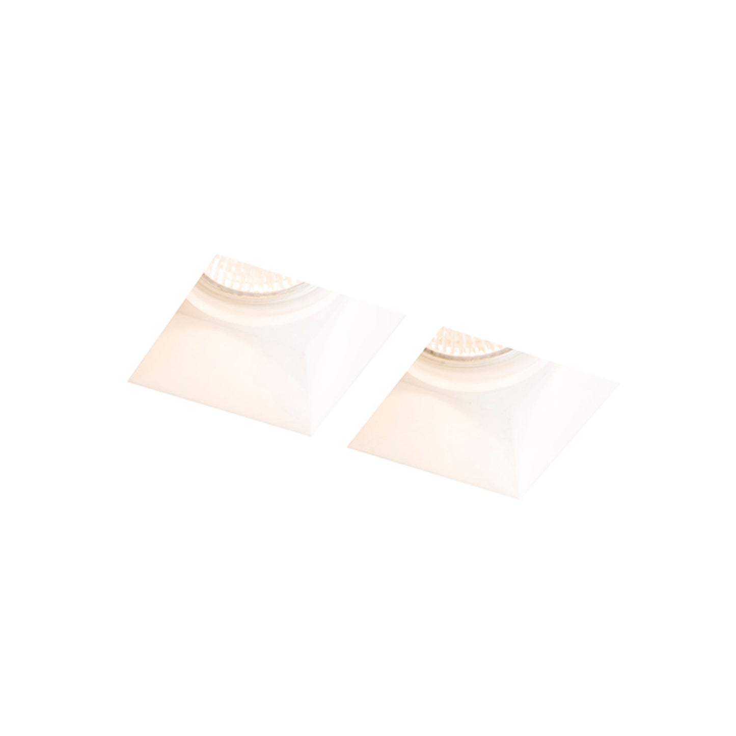 RENDL recessed light QUO SQ II recessed plaster 230V LED GU10 2x8W R13126 1