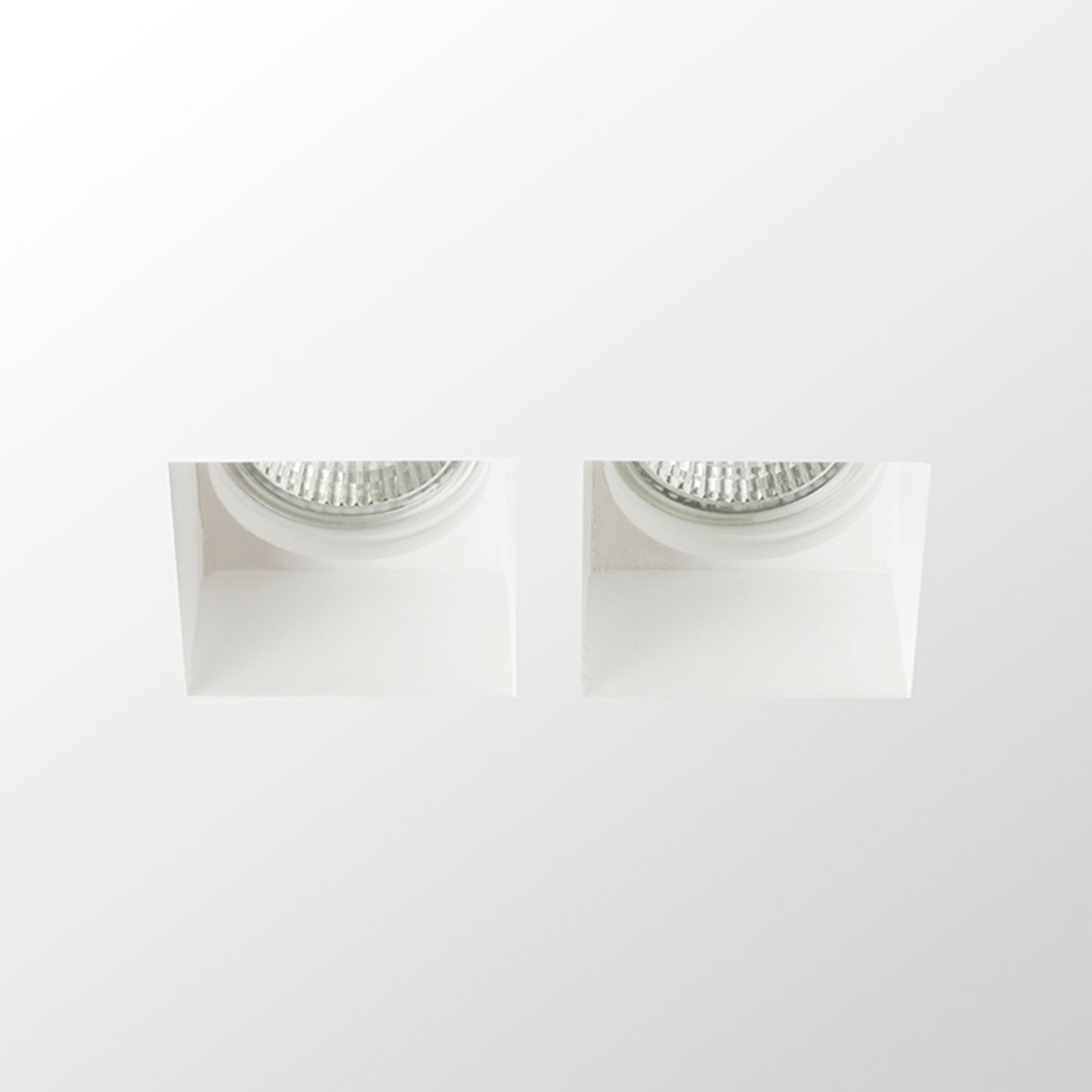 RENDL recessed light QUO SQ II recessed plaster 230V LED GU10 2x8W R13126 2