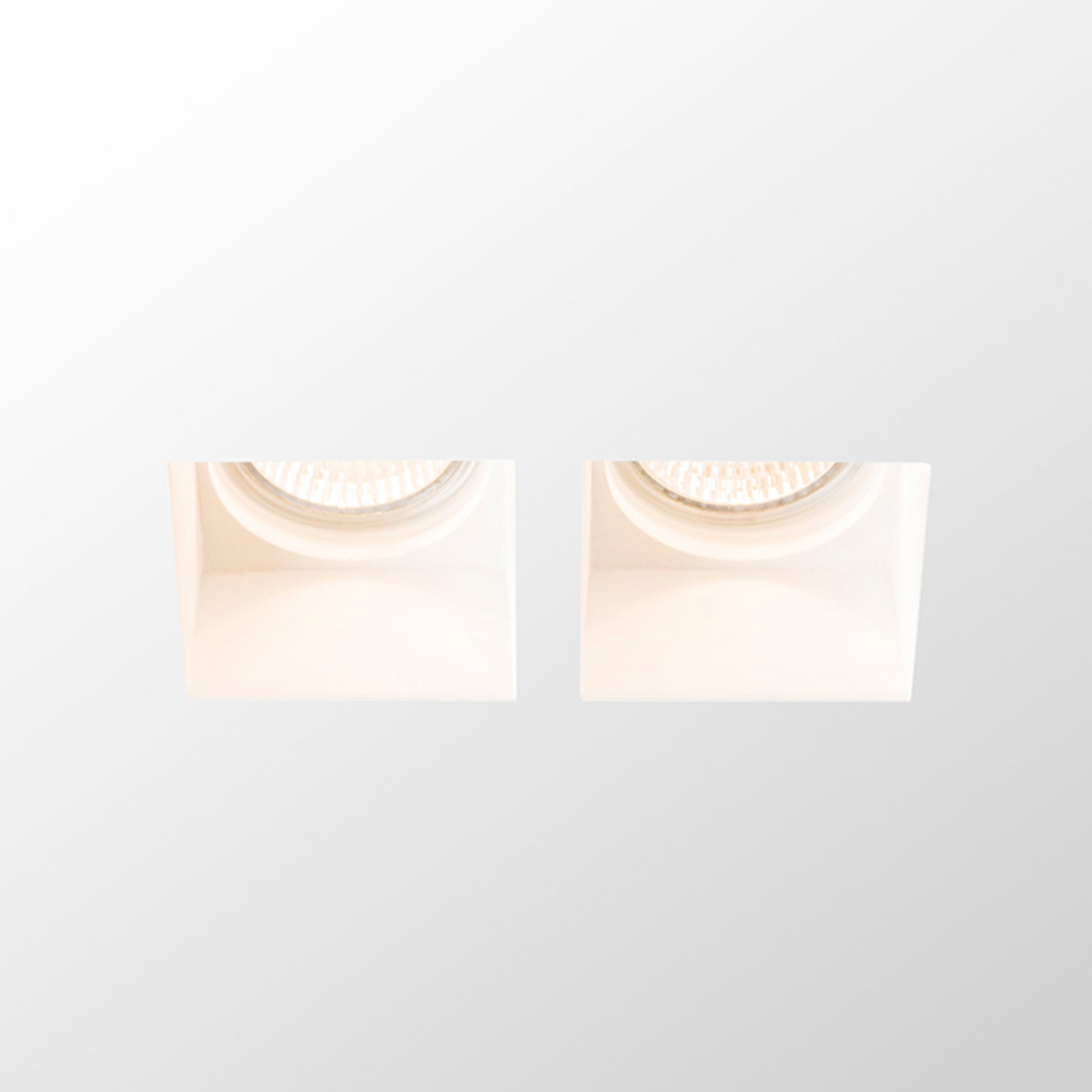 RENDL recessed light QUO SQ II recessed plaster 230V LED GU10 2x8W R13126 4