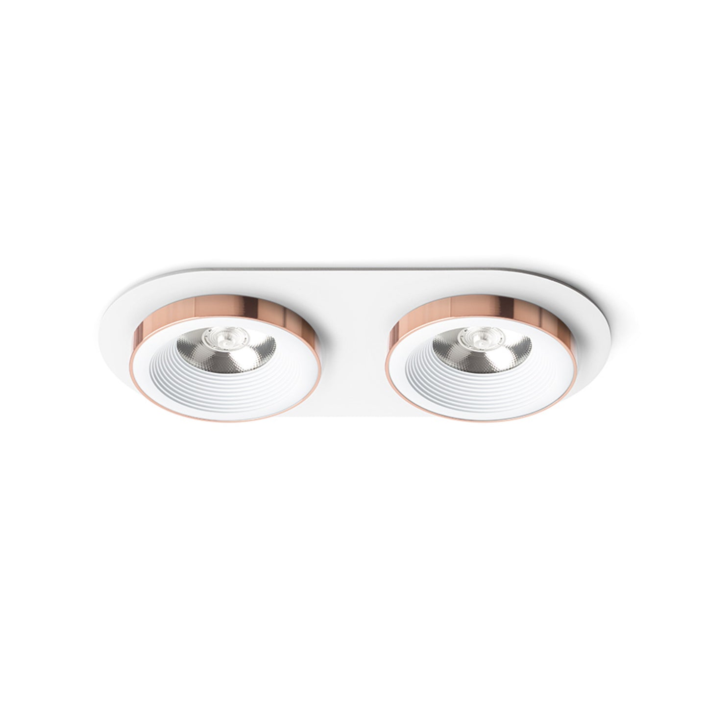 RENDL recessed light SHARM R II recessed white copper 230V LED 2x10W 24° 3000K R13240 1