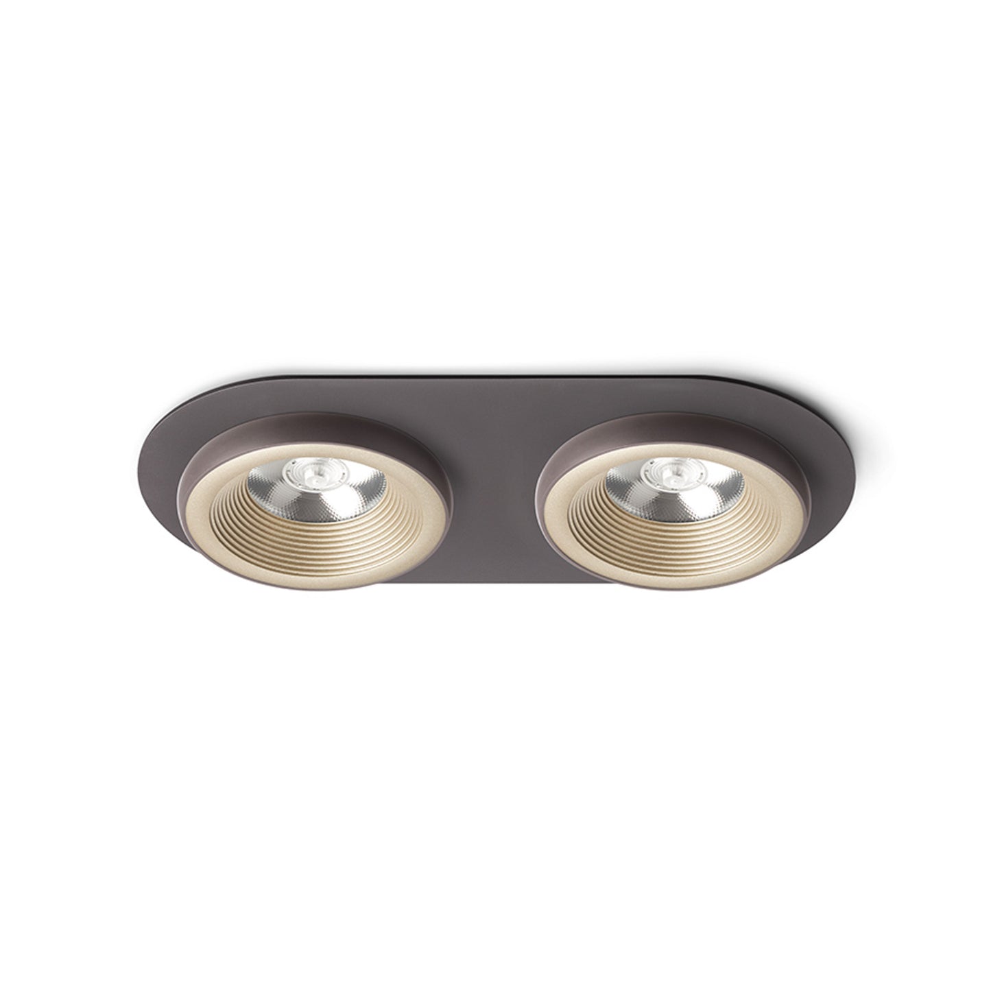 RENDL recessed light SHARM R II recessed pearl gold/brown 230V LED 2x10W 24° 3000K R13241 1
