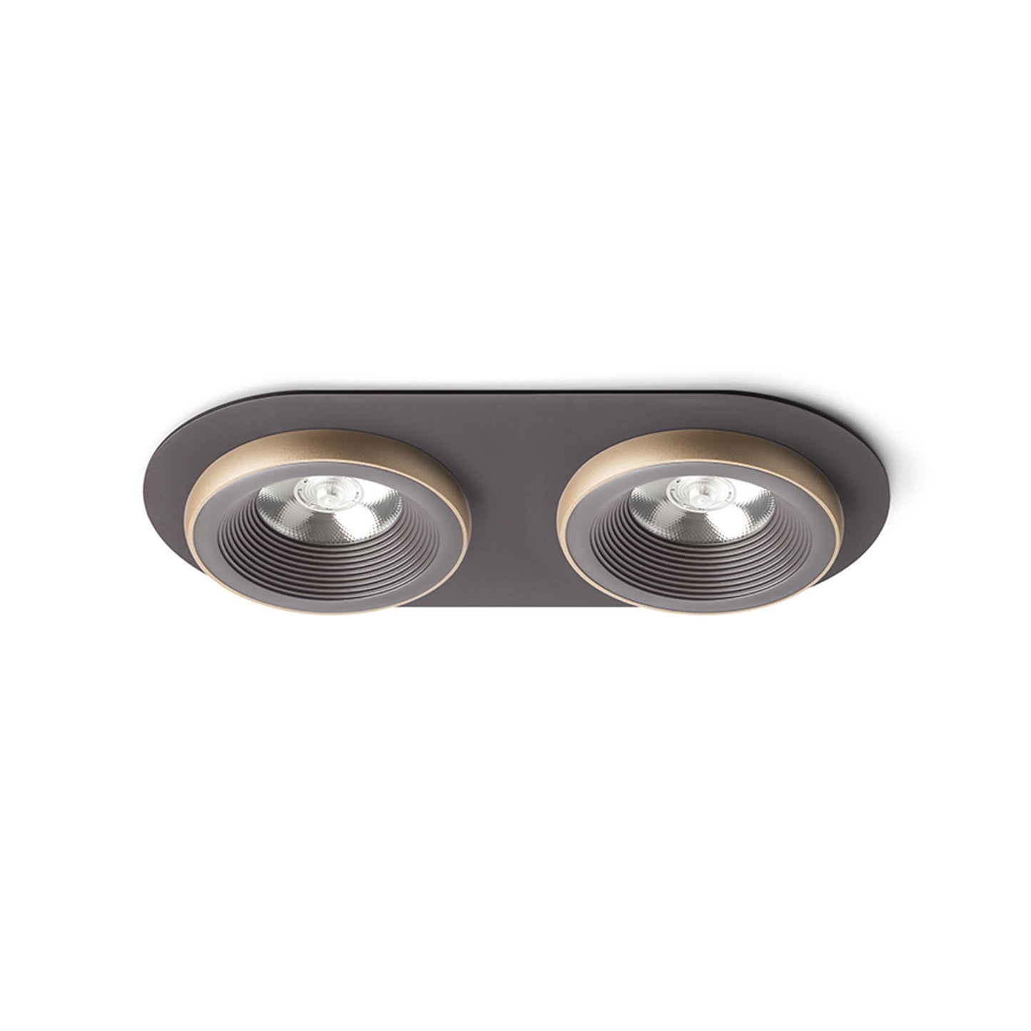 RENDL recessed light SHARM R II recessed brown/pearl gold 230V LED 2x10W 24° 3000K R13242 1