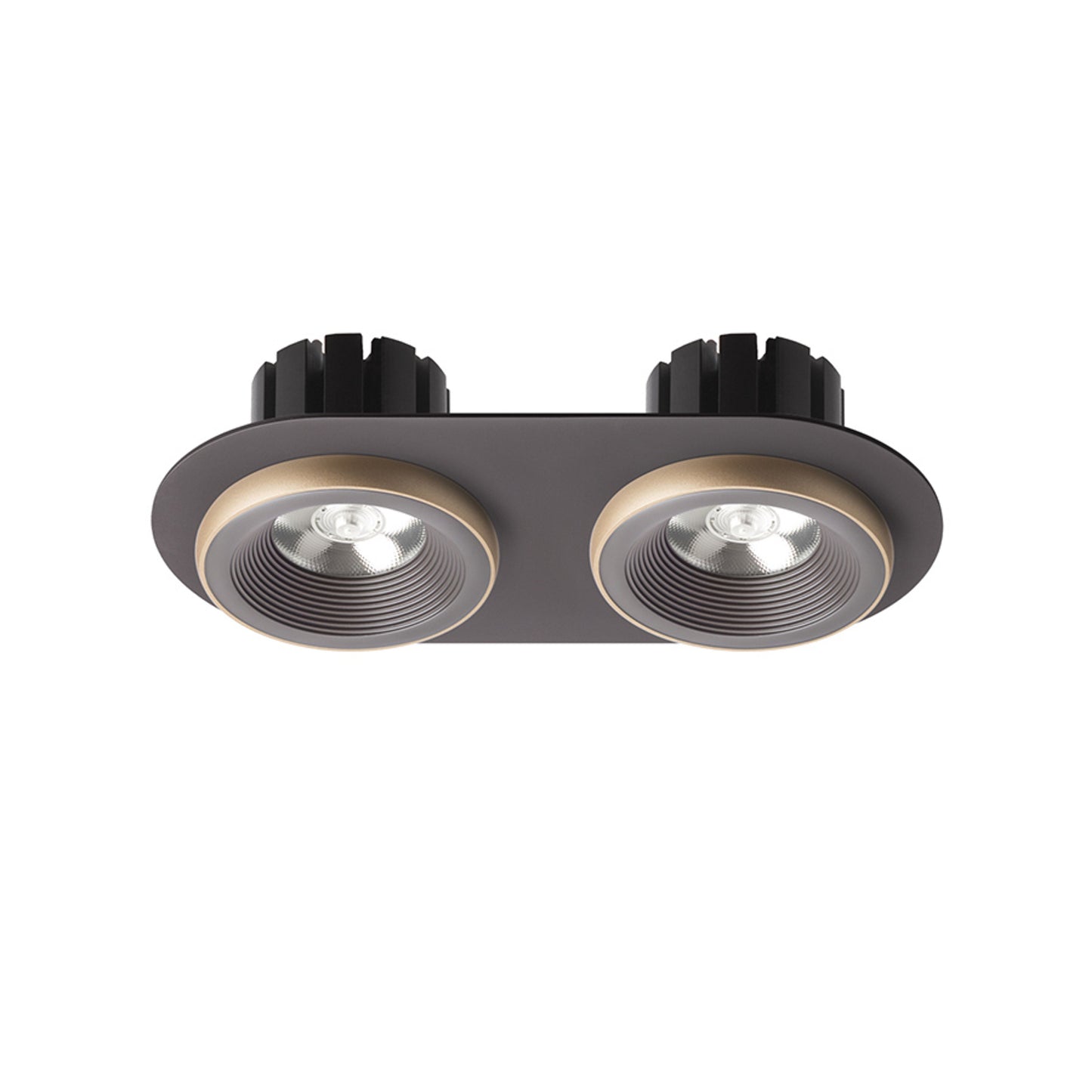 RENDL recessed light SHARM R II recessed brown/pearl gold 230V LED 2x10W 24° 3000K R13242 2