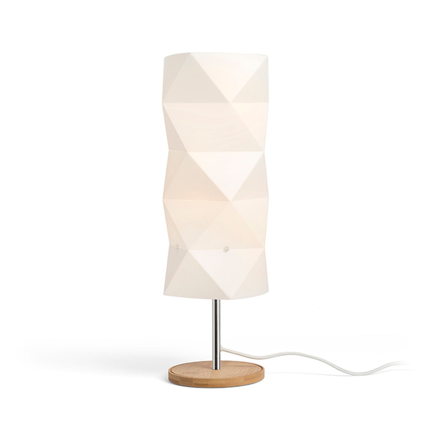 RENDL table lamp ZUMBA table white PVC/wood/chrome 230V LED E14 11W R13320 2