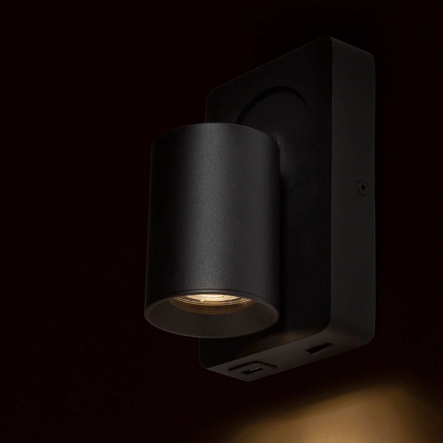 RENDL spotlight VOLTERA USB wall black 230V LED GU10 9W R13764 6