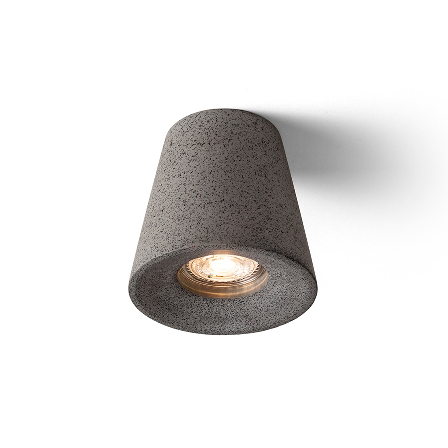 RENDL surface mounted lamp VOLCA ceiling concrete/dark granite 230V LED GU10 5W R13795 1