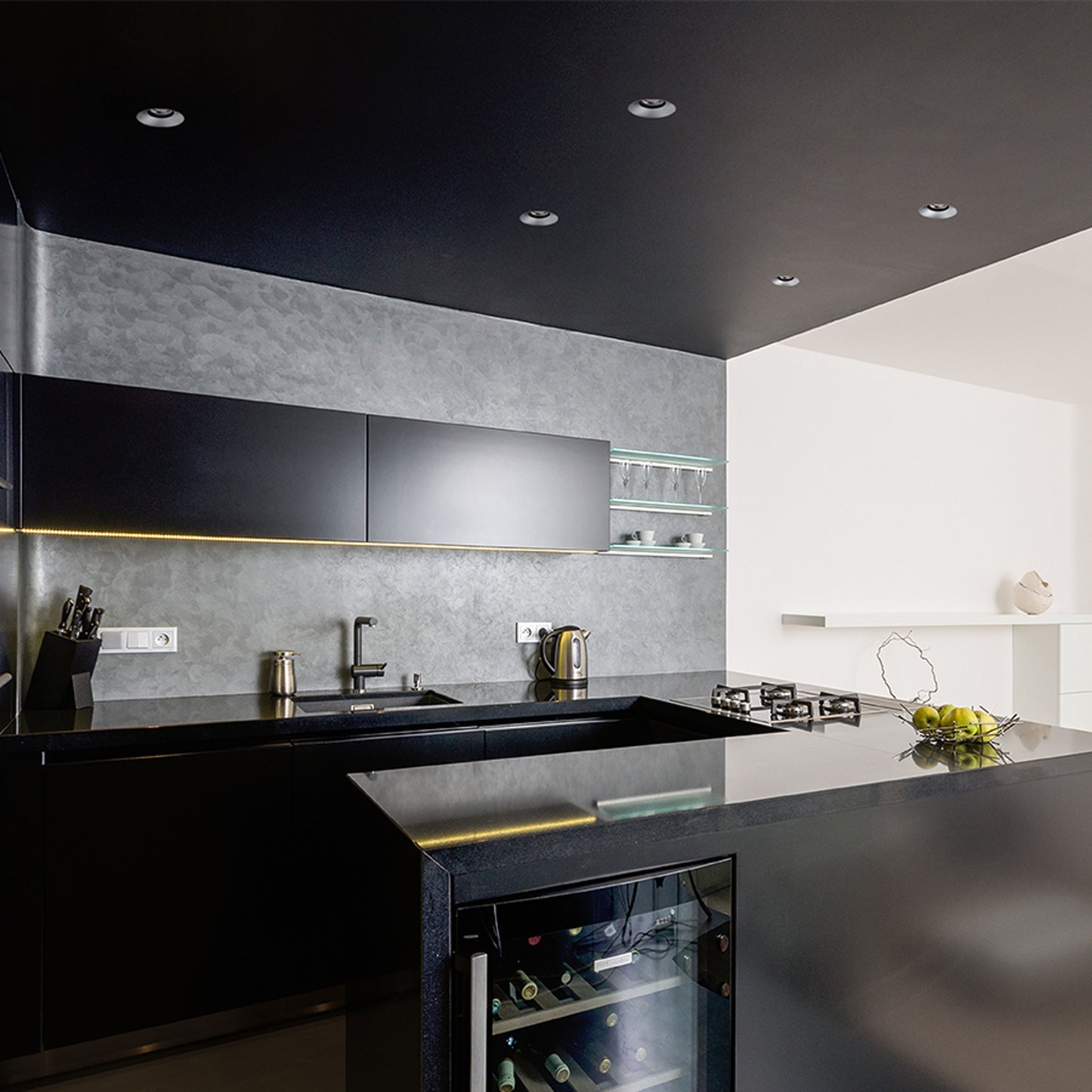 RENDL recessed light ANTARES decorative reflector silver grey R14244 5
