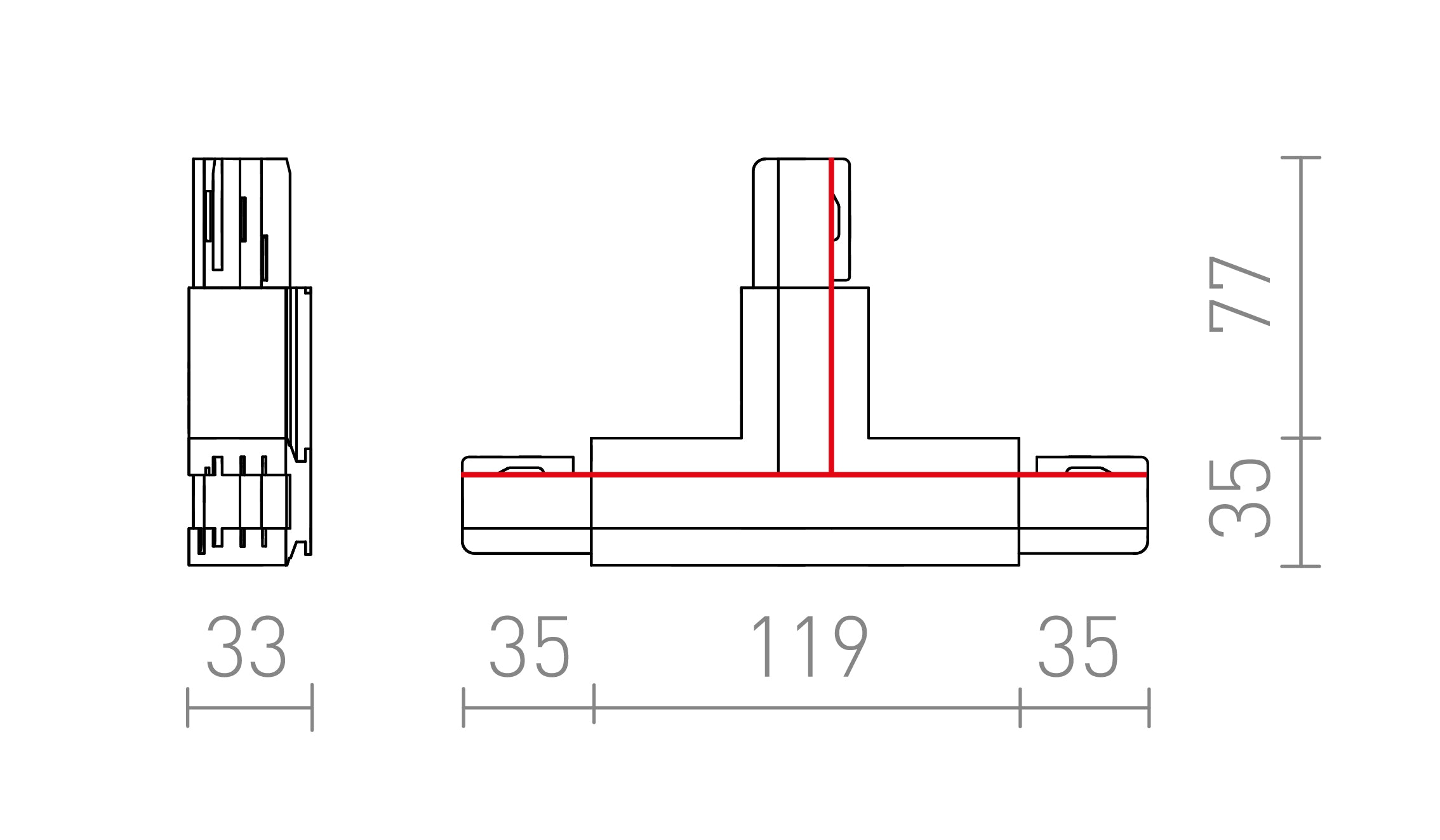 EUTRAC КОНЕКТОР ЛЯВ - Product sketch