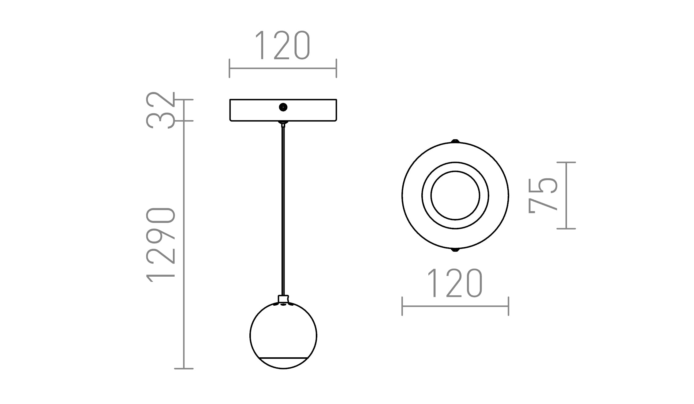GLOSSY ВИСЯЩА - Product sketch