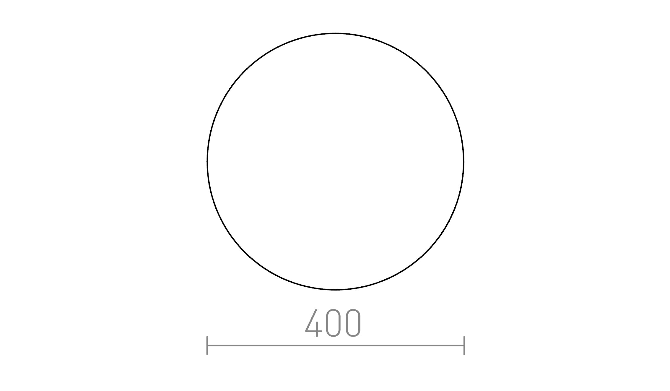 DIFFUSER R 40 PMMA  - Product sketch