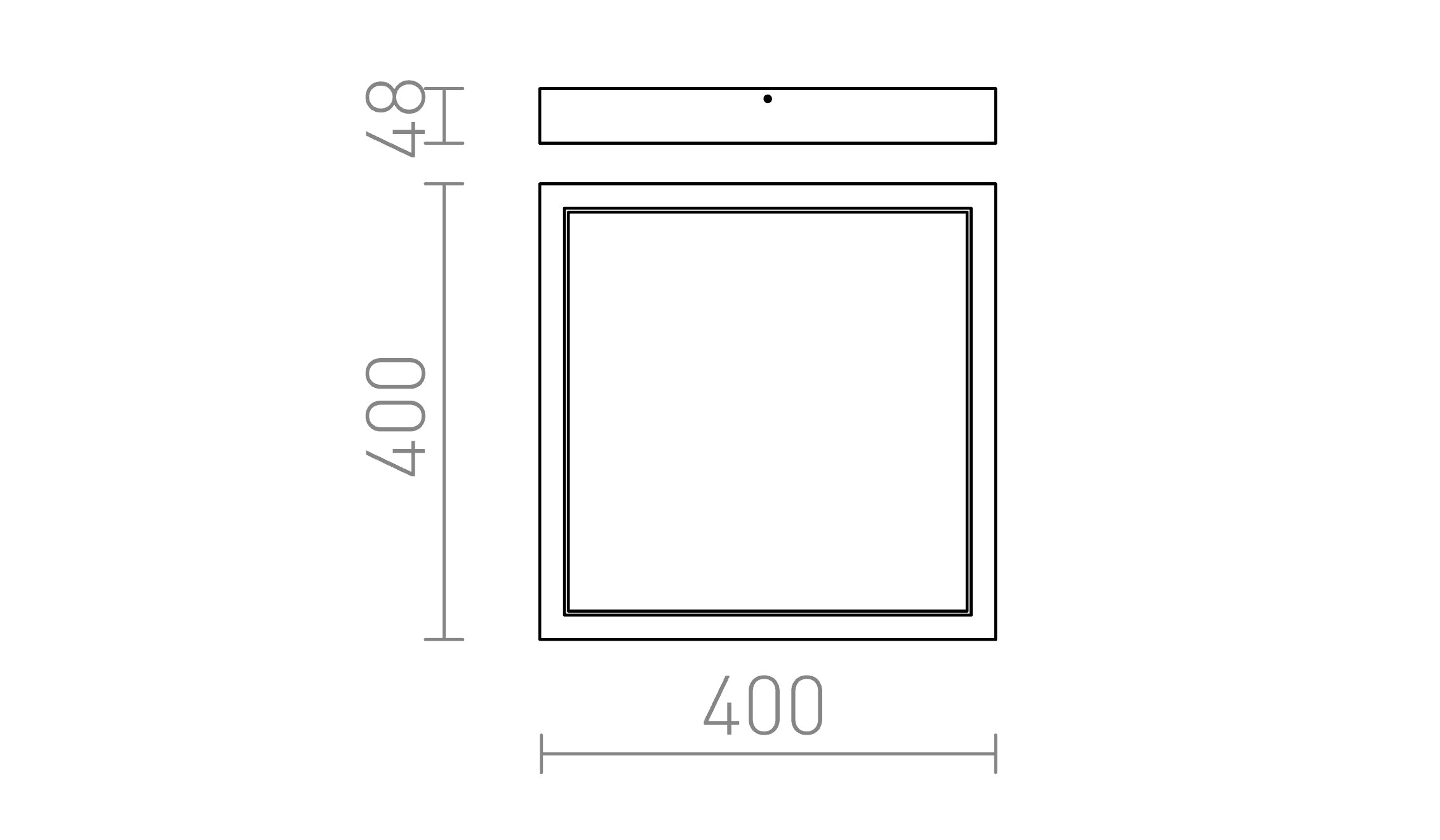 STRUCTURAL LED МОНТАЖНА 40 - Product sketch