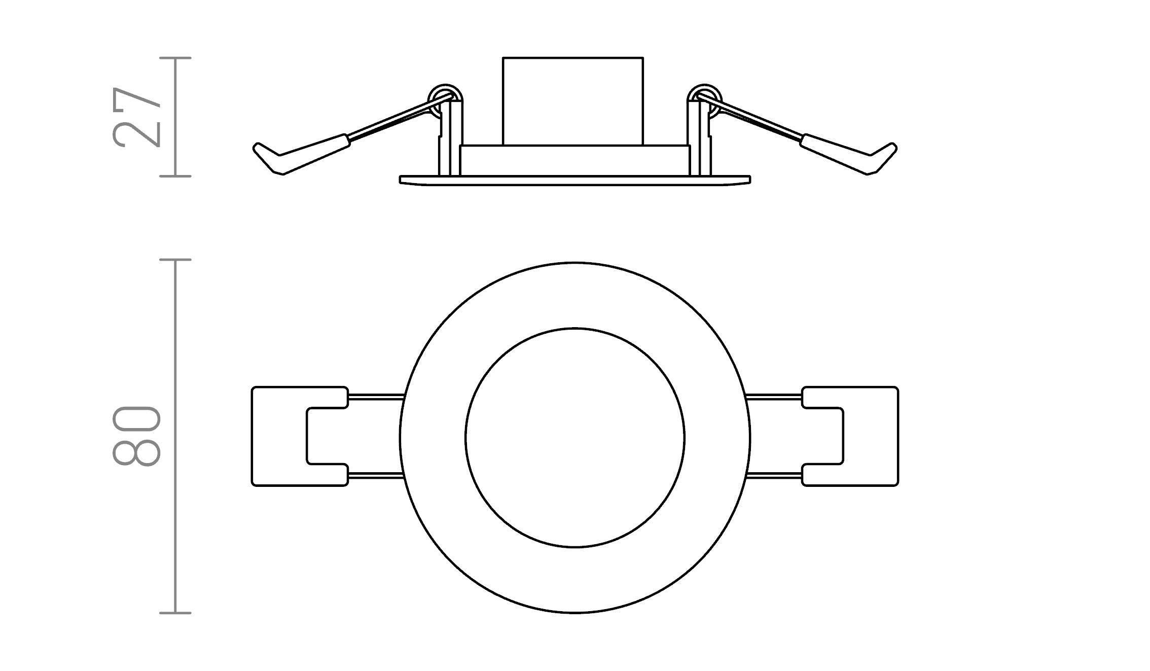 SLENDER R 8 ВГРАДЕНА - Product sketch