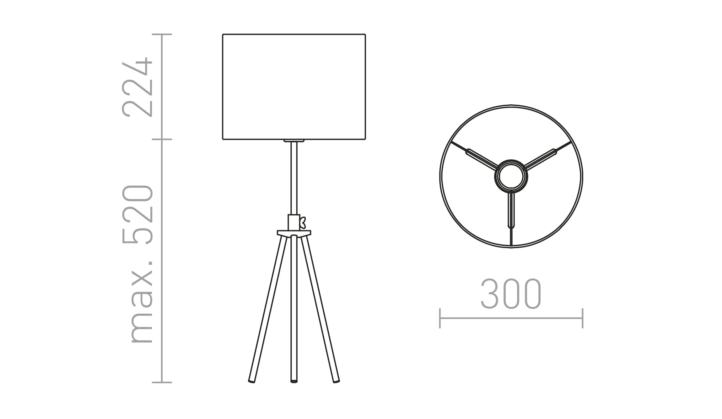 GARDETTE НАСТОЛНА - Product sketch