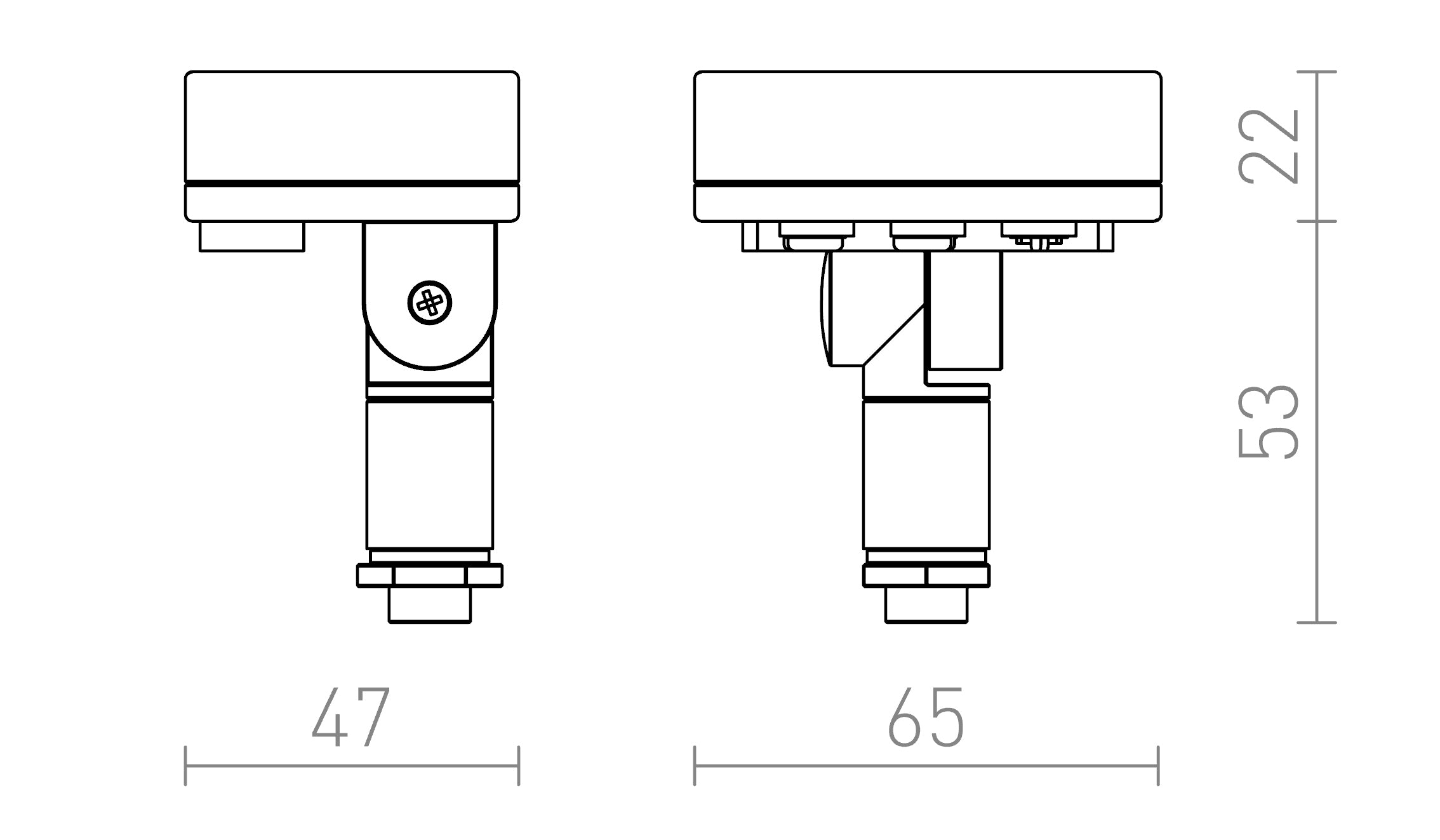 SENSOR  за монтаж на външна лампа - Product sketch