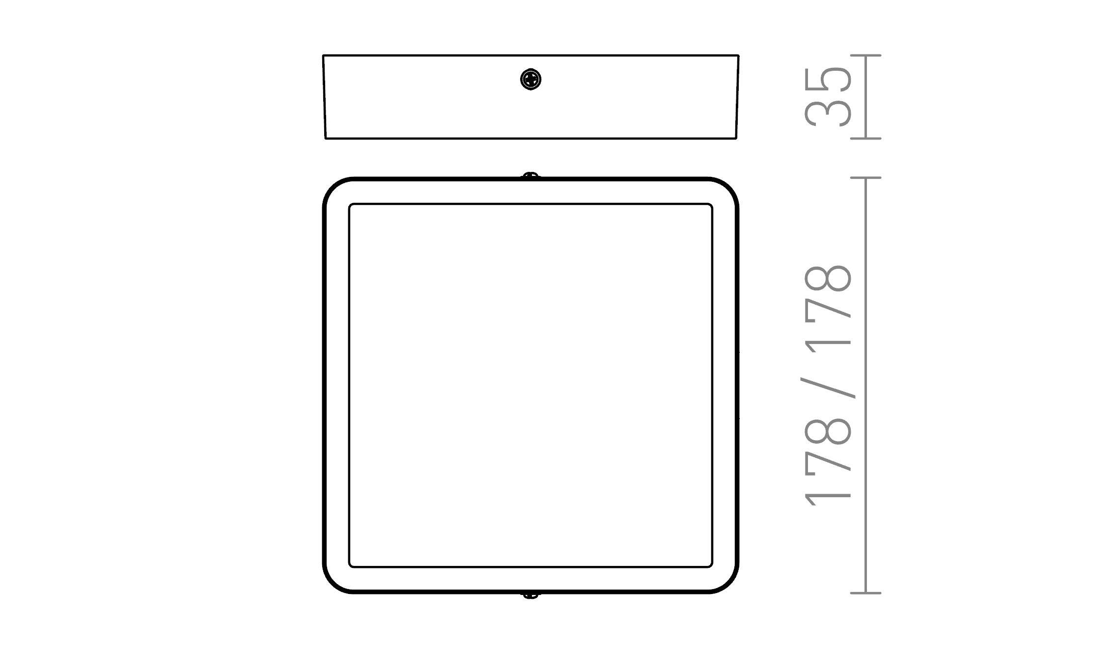 HUE SQ 17 STROPNÍ - Schéma produktu