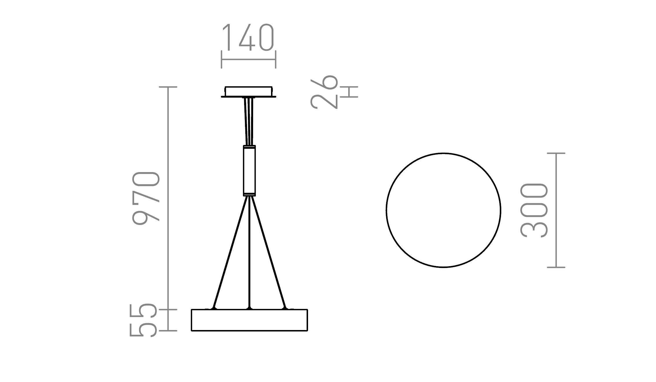 LARISA R 30 ВИСЯЩА - Product sketch