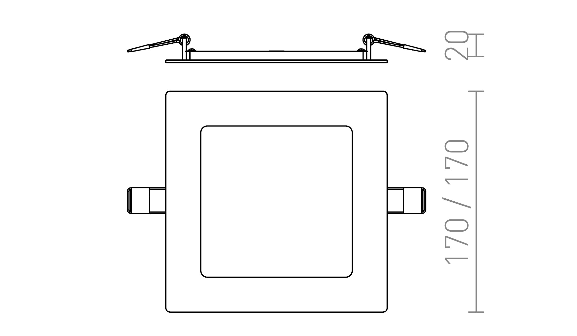 SOCORRO SQ 170 ВГРАДЕНА - Product sketch
