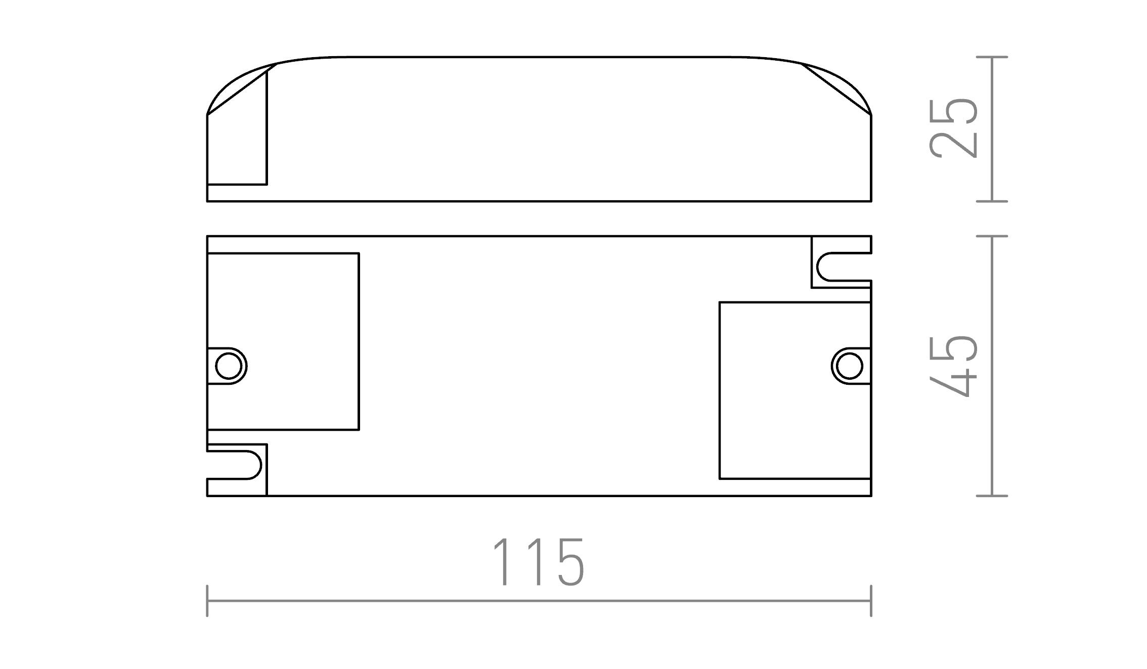 DRIVER 350mA - Product sketch