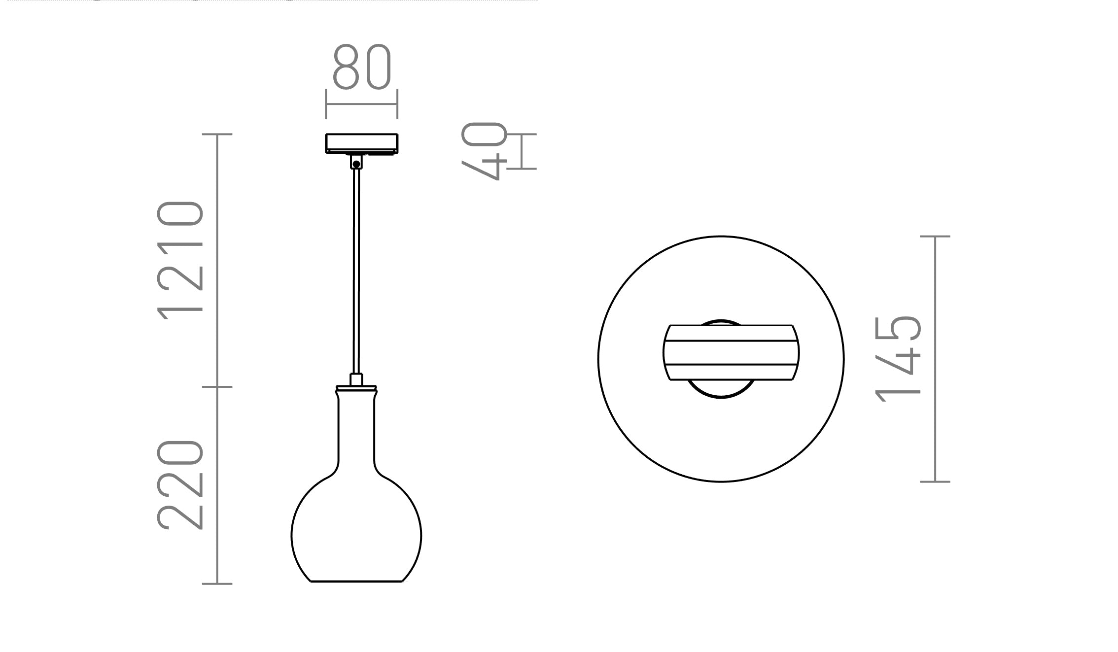 PULIRE RD за монофазна шина - Product sketch