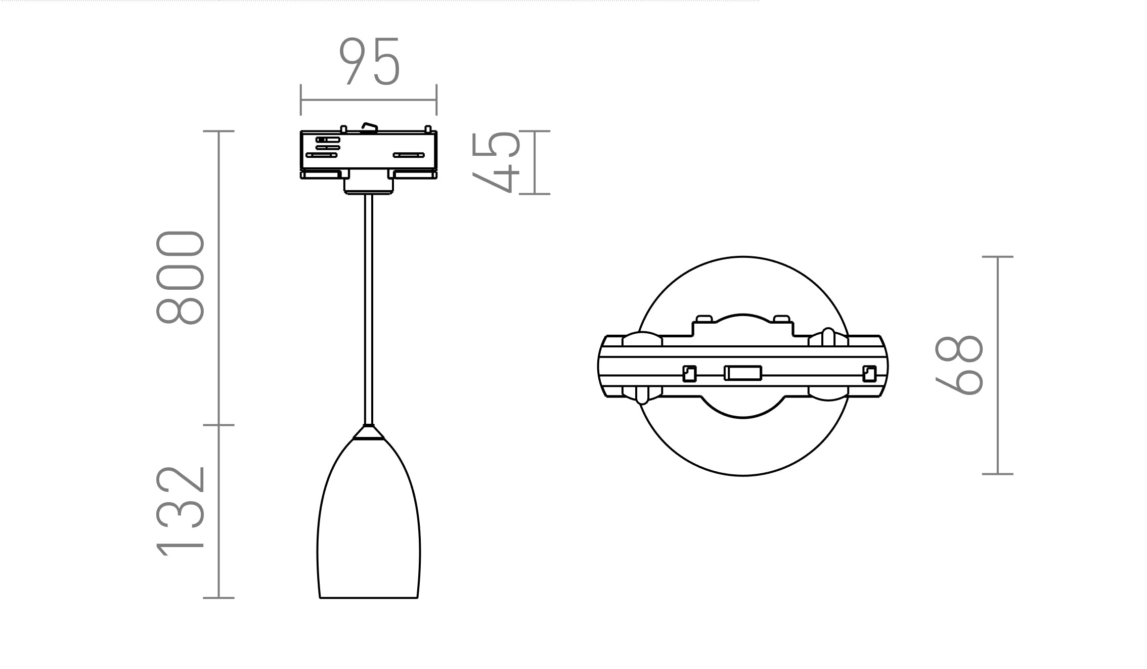 BABADES  за трифазна шина - Product sketch