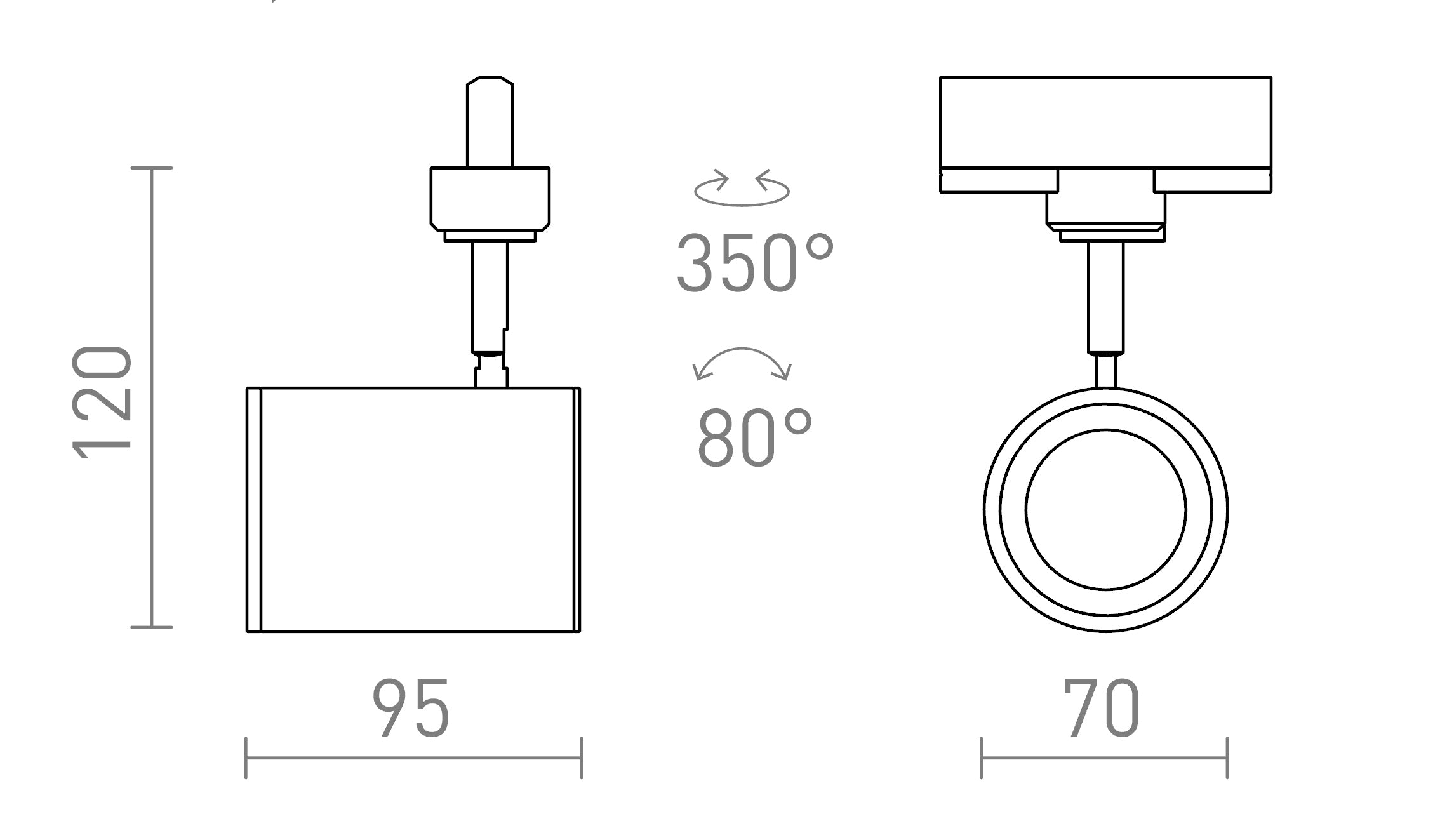 CADENZA ЗА ТРИФАЗНА ШИНА - Product sketch