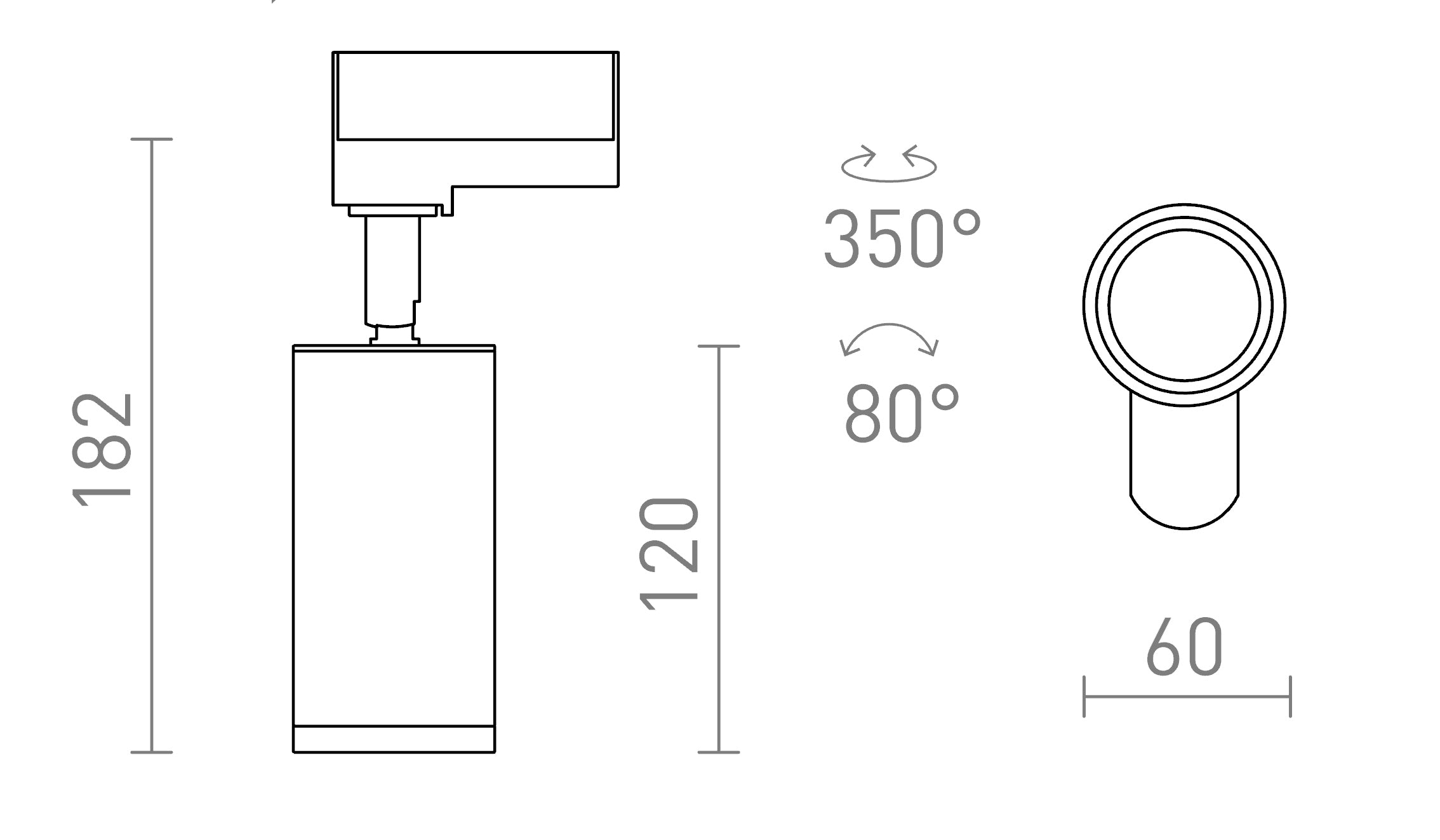BELENOS  pour rail triphasé - Product sketch