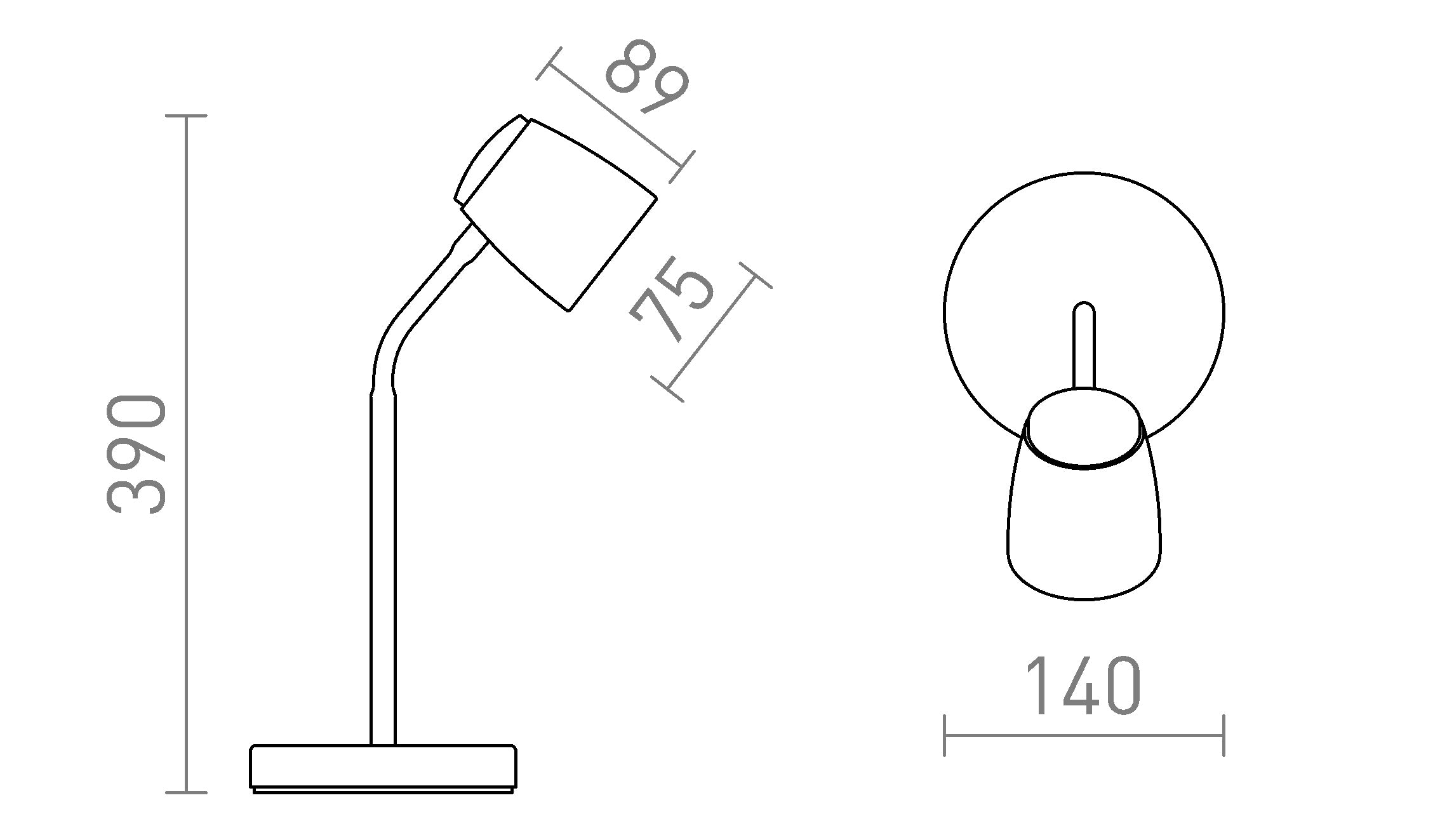 JOLI НАСТОЛНА - Product sketch