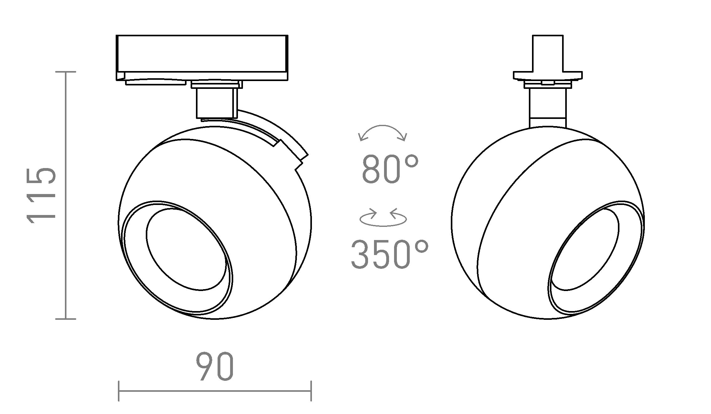 SIENA ЗА МОНОФАЗНА ШИНА - Product sketch