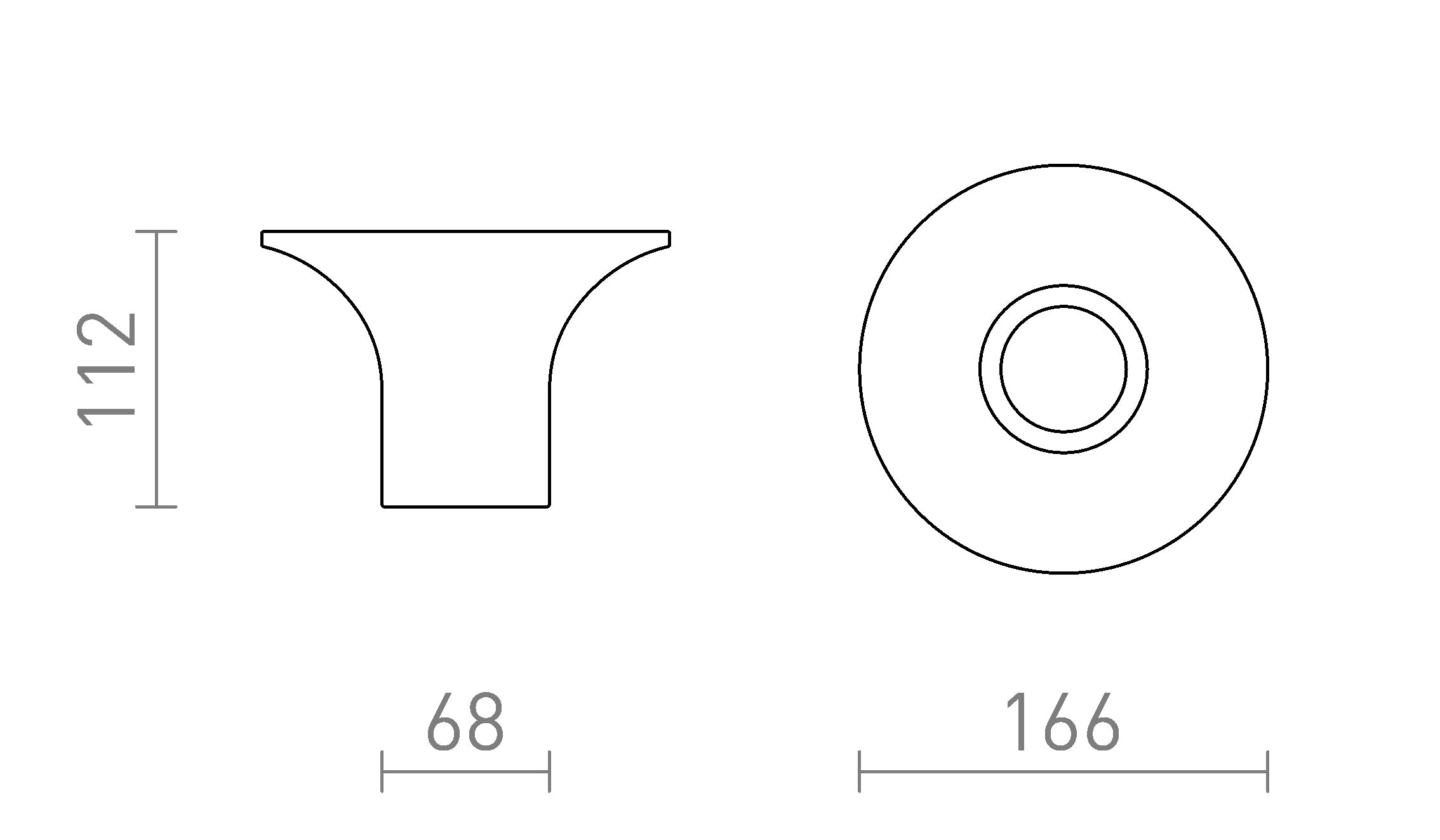 COLIN  ceiling lamp - Product sketch