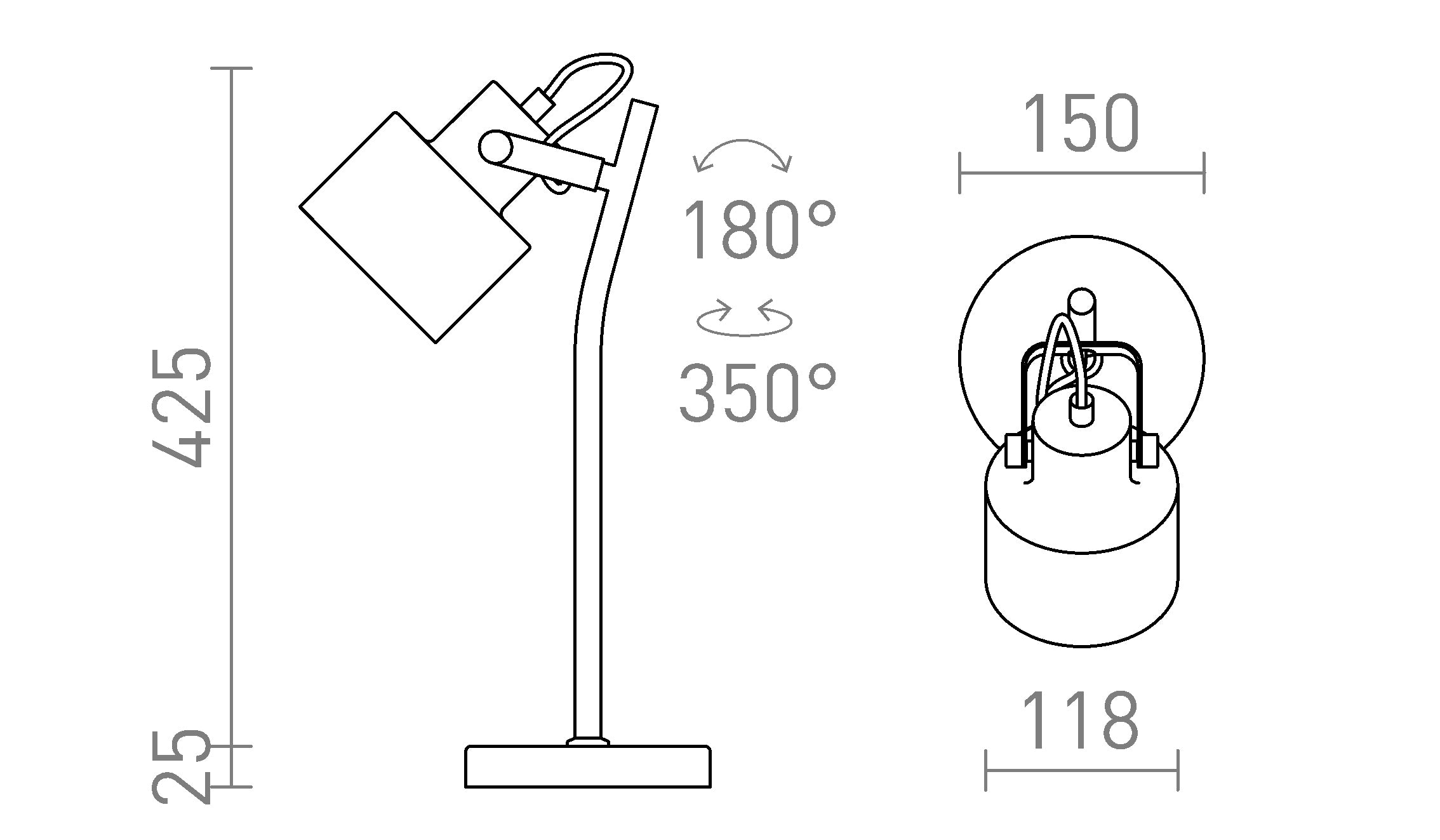 CELEIA НАСТОЛНА - Product sketch