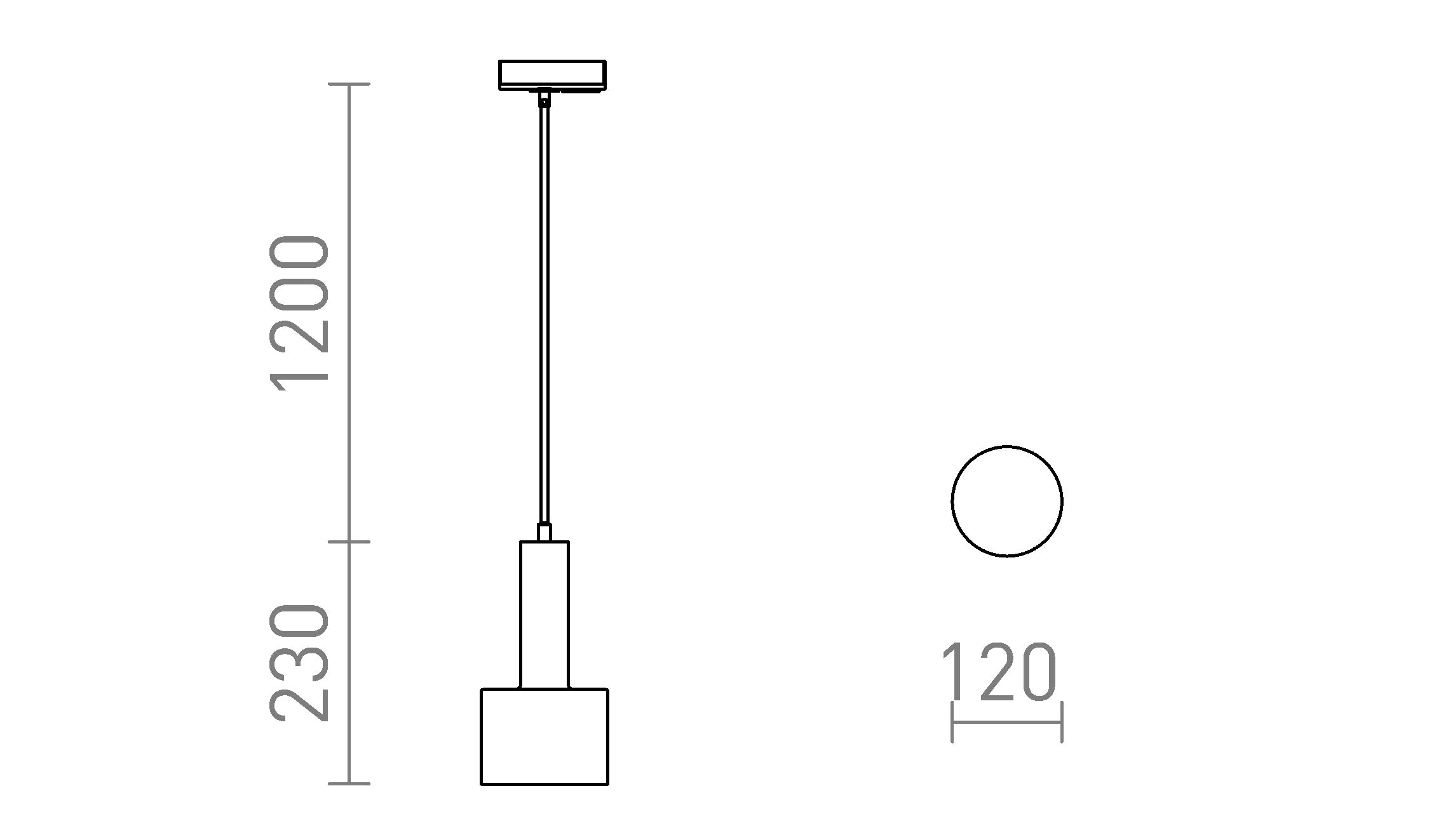 GIULIA 12 ЗА МОНОФАЗНА ШИНА - Product sketch
