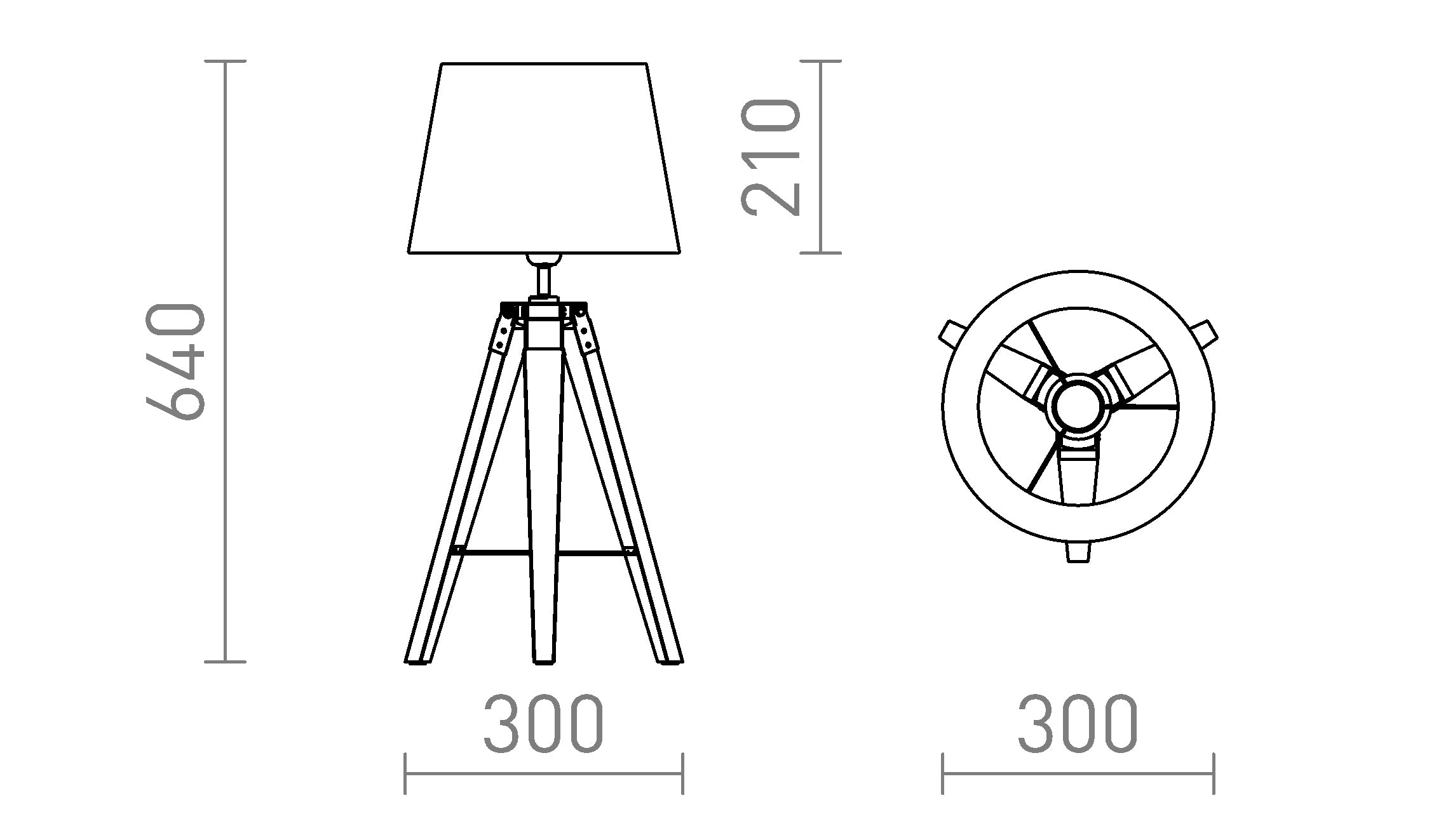 ALVIS/AMBITUS НАСТОЛНА - Product sketch