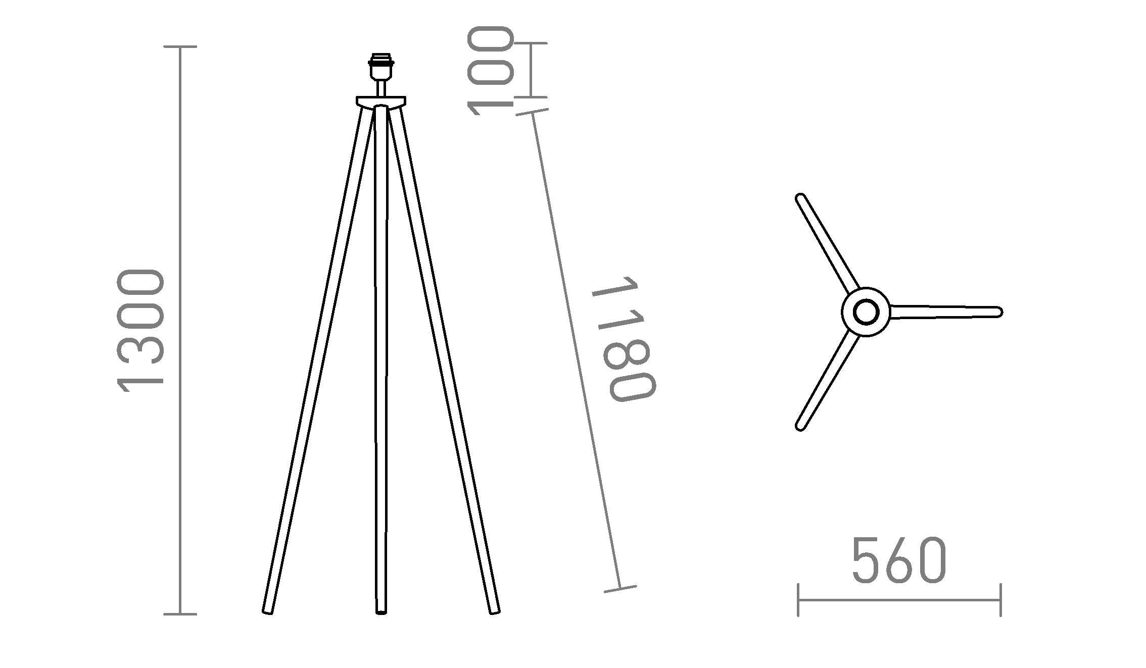 BASCO ПОДОВА СТОЙКА - Product sketch