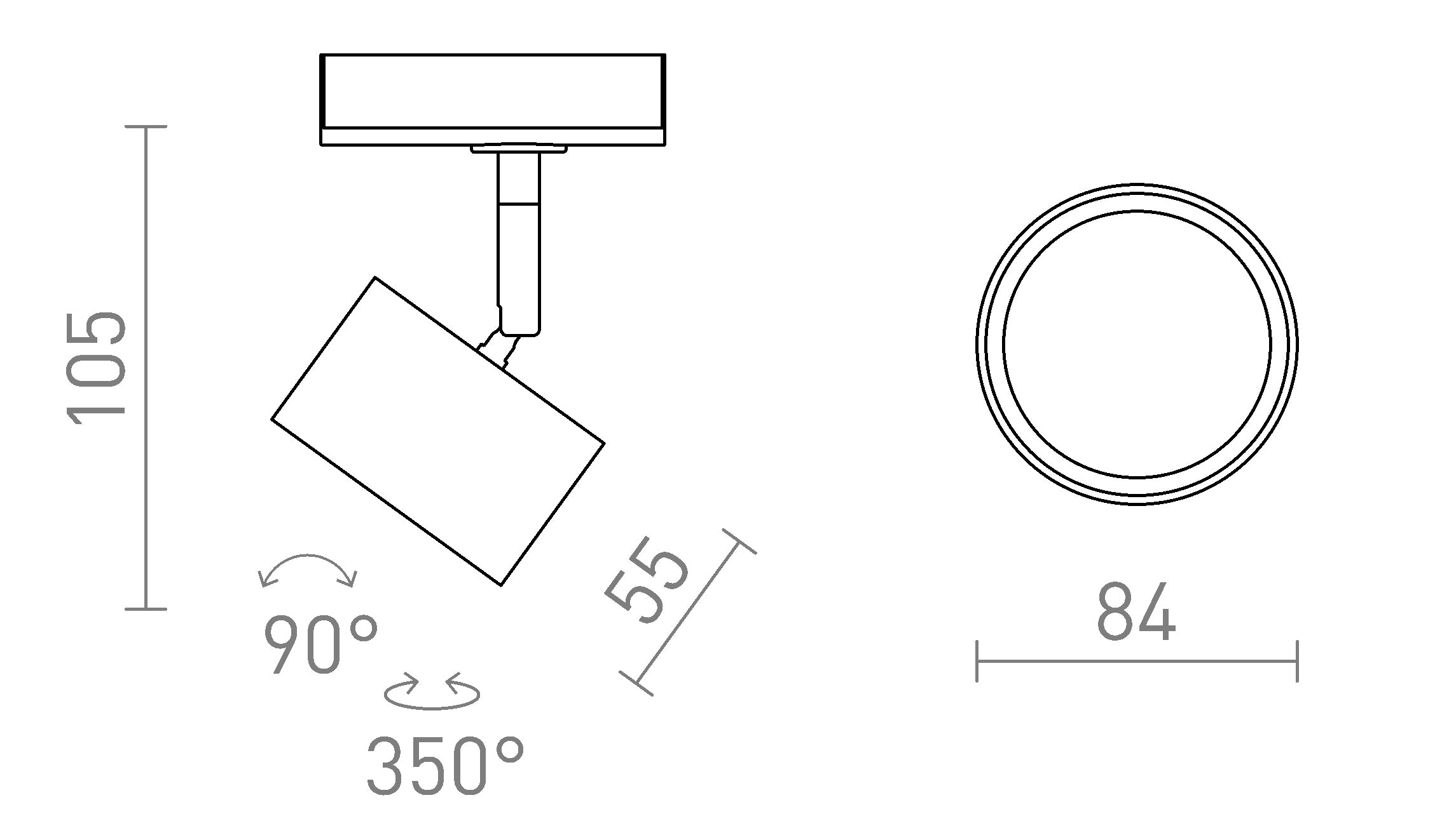 PIXEL  za 1F tirni sistem - Product sketch